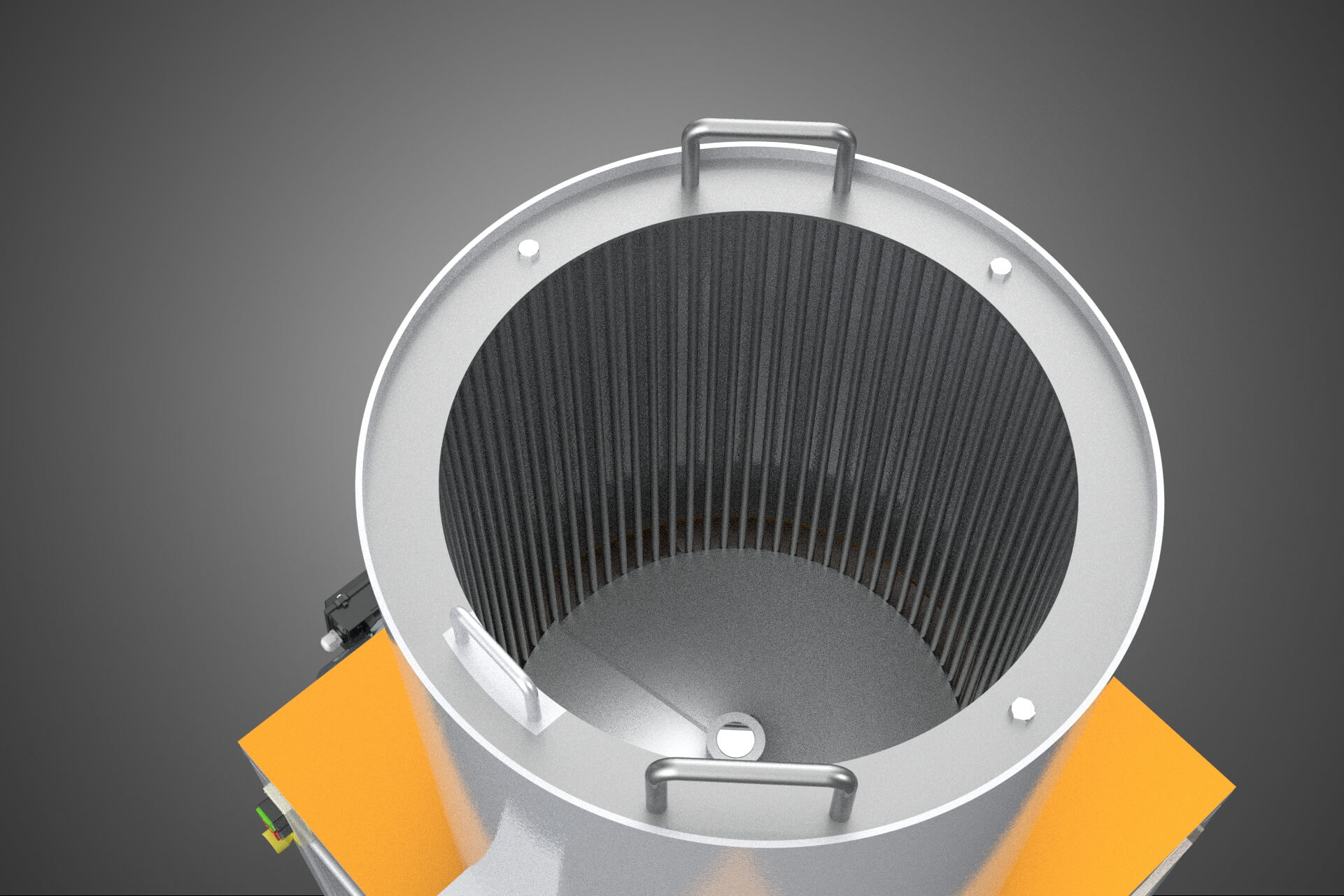 Durian Stone Flesh Separator Extractor Centrifuge Machine 3D Model