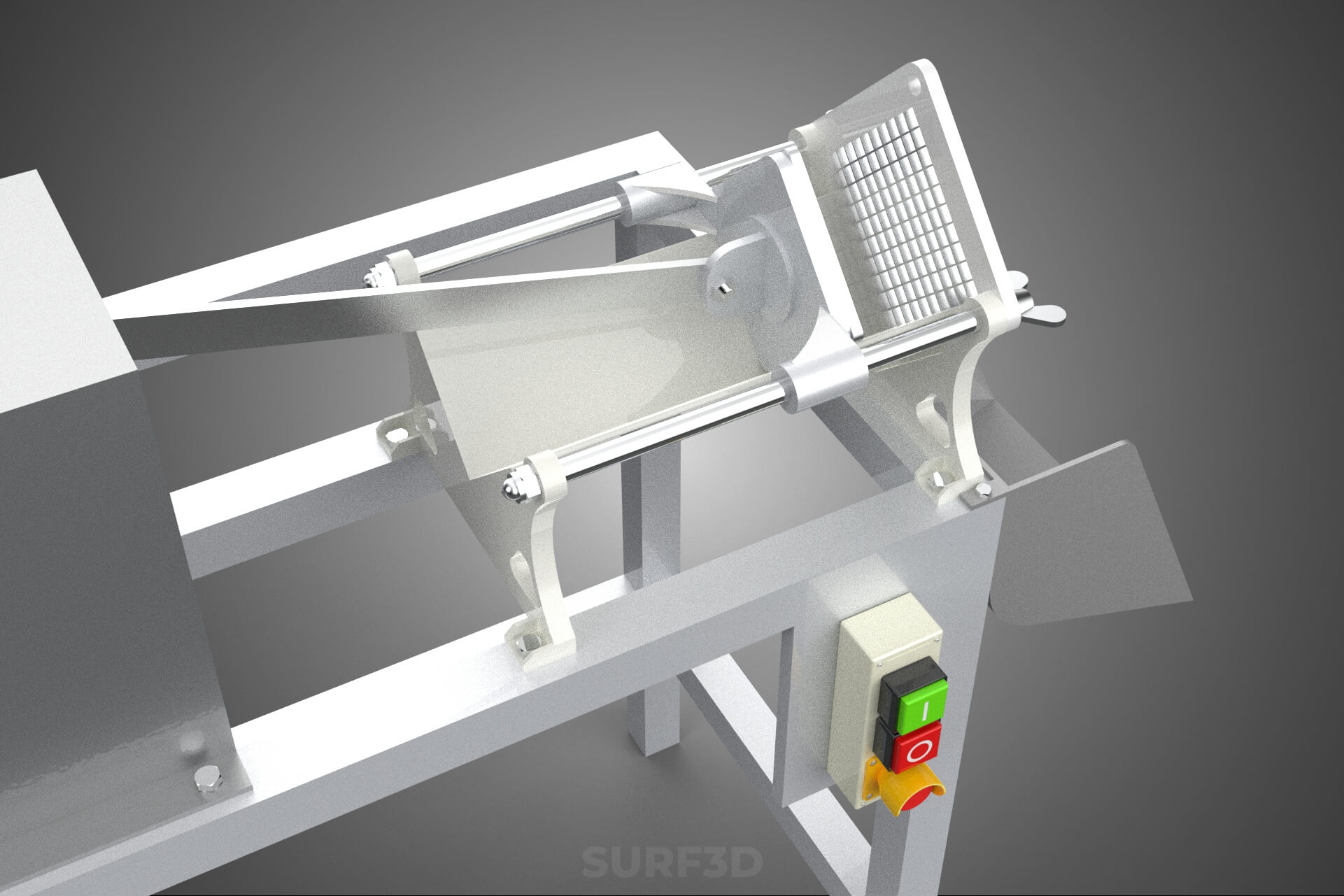 Electric French Fry Fries Potato Chip Cutter Slicer Machine 3D Model