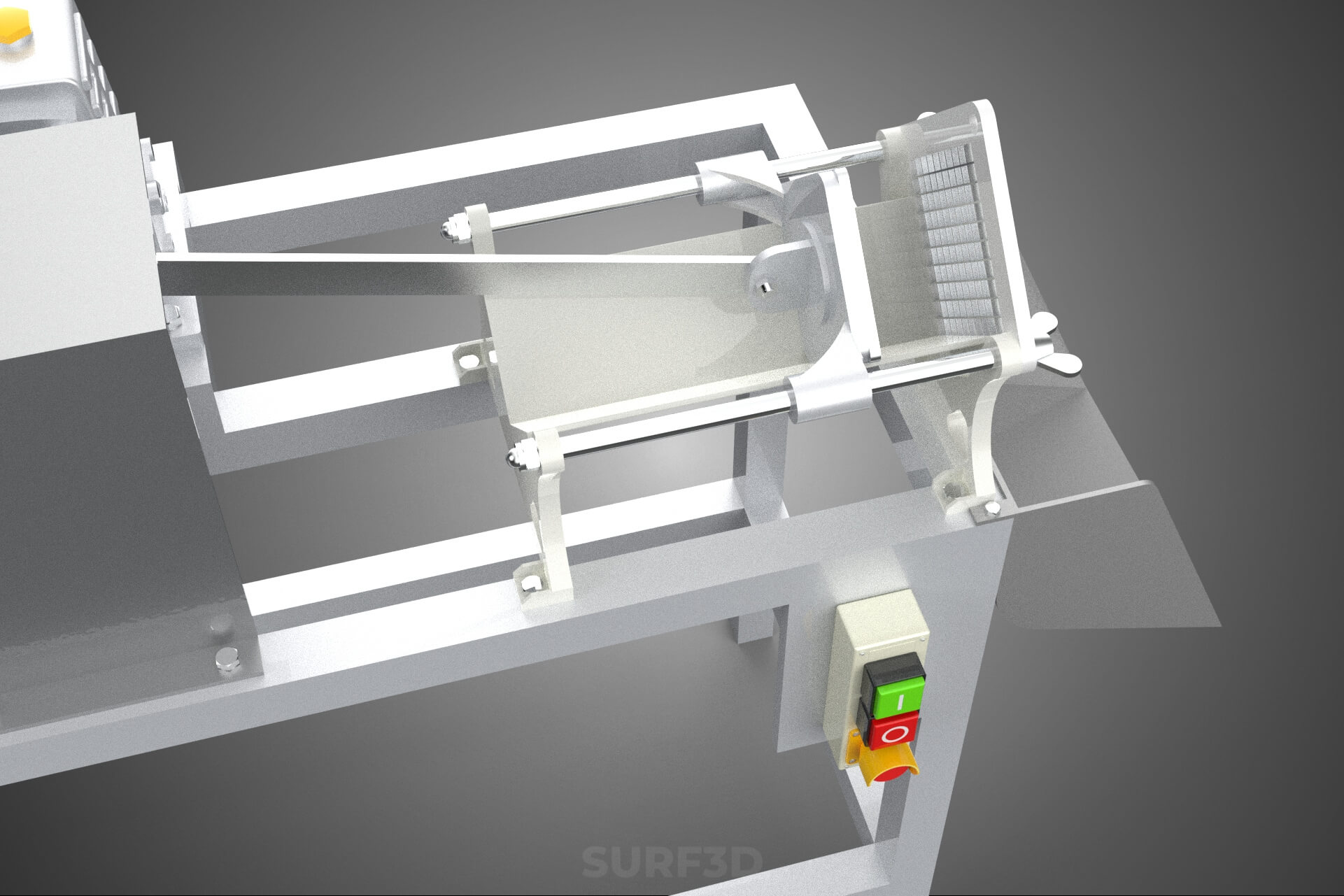 Electric French Fry Fries Potato Chip Cutter Slicer Machine 3D Model