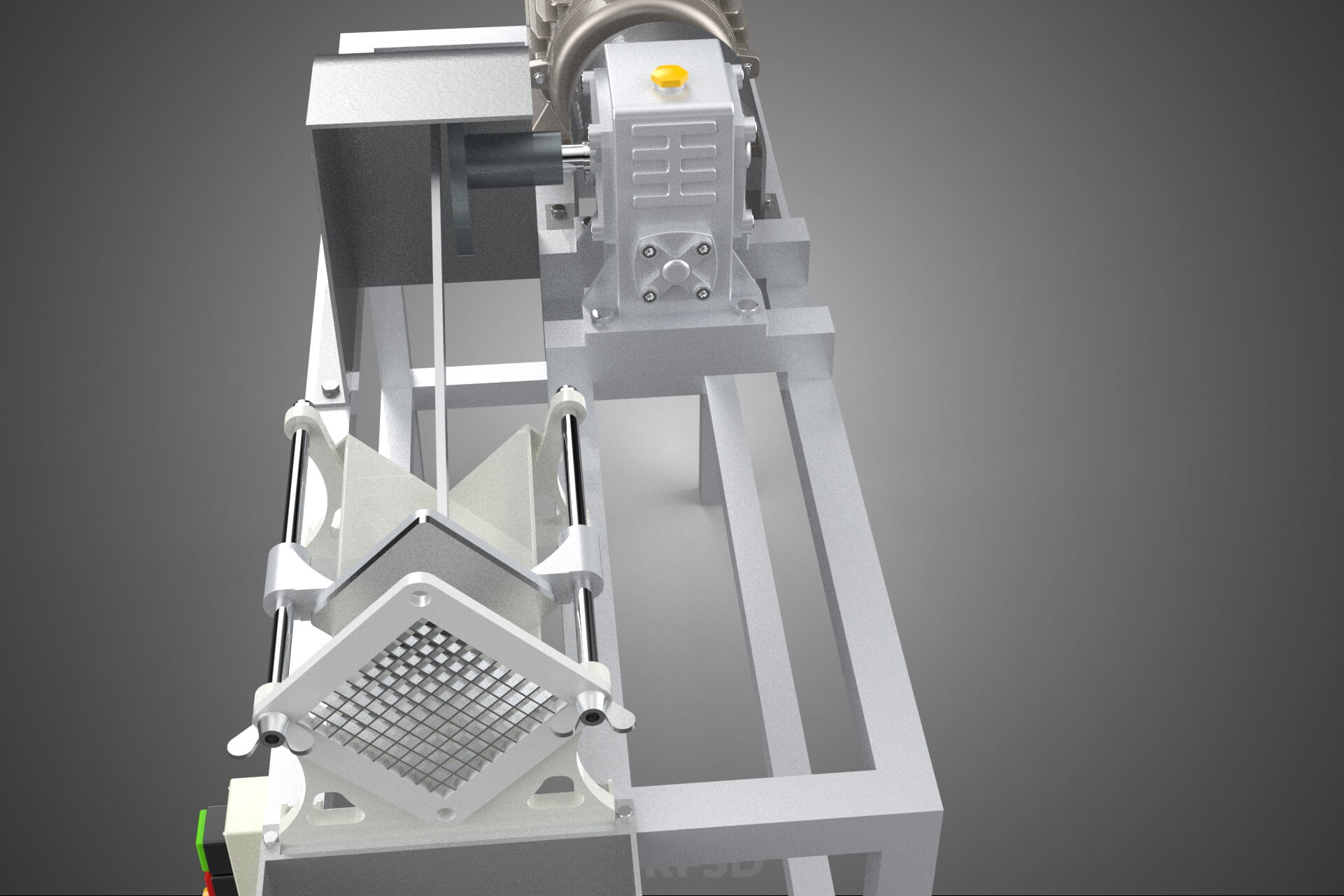 Electric French Fry Fries Potato Chip Cutter Slicer Machine 3D Model