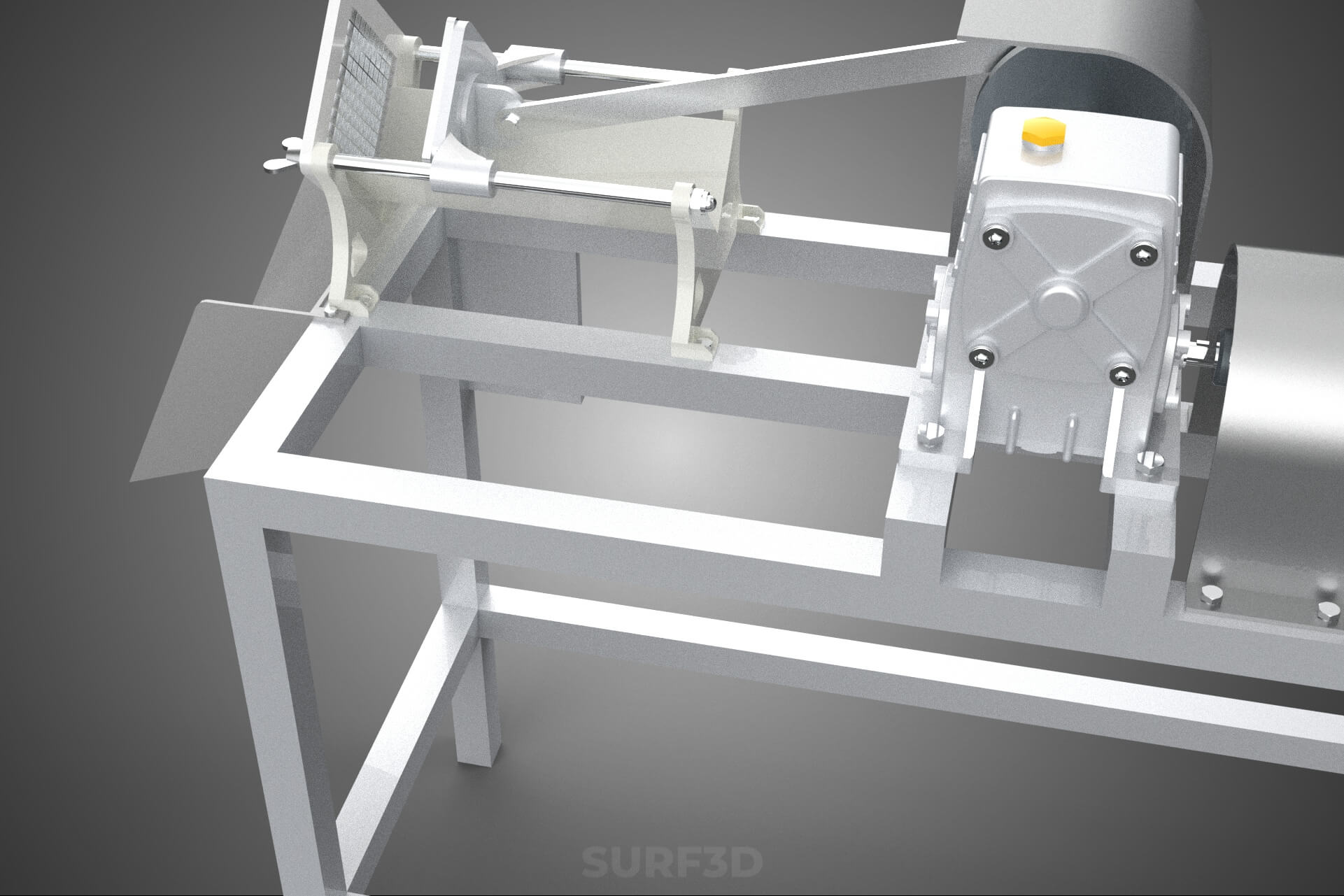 Electric French Fry Fries Potato Chip Cutter Slicer Machine 3D Model