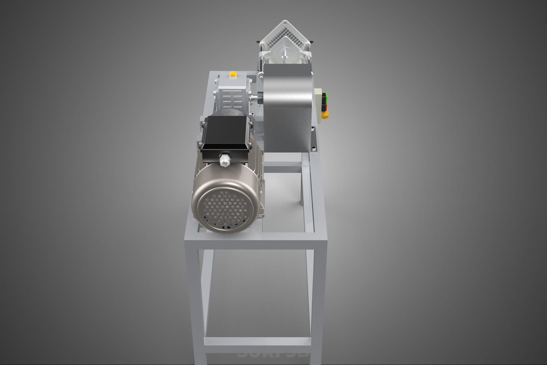 Electric French Fry Fries Potato Chip Cutter Slicer Machine 3D Model