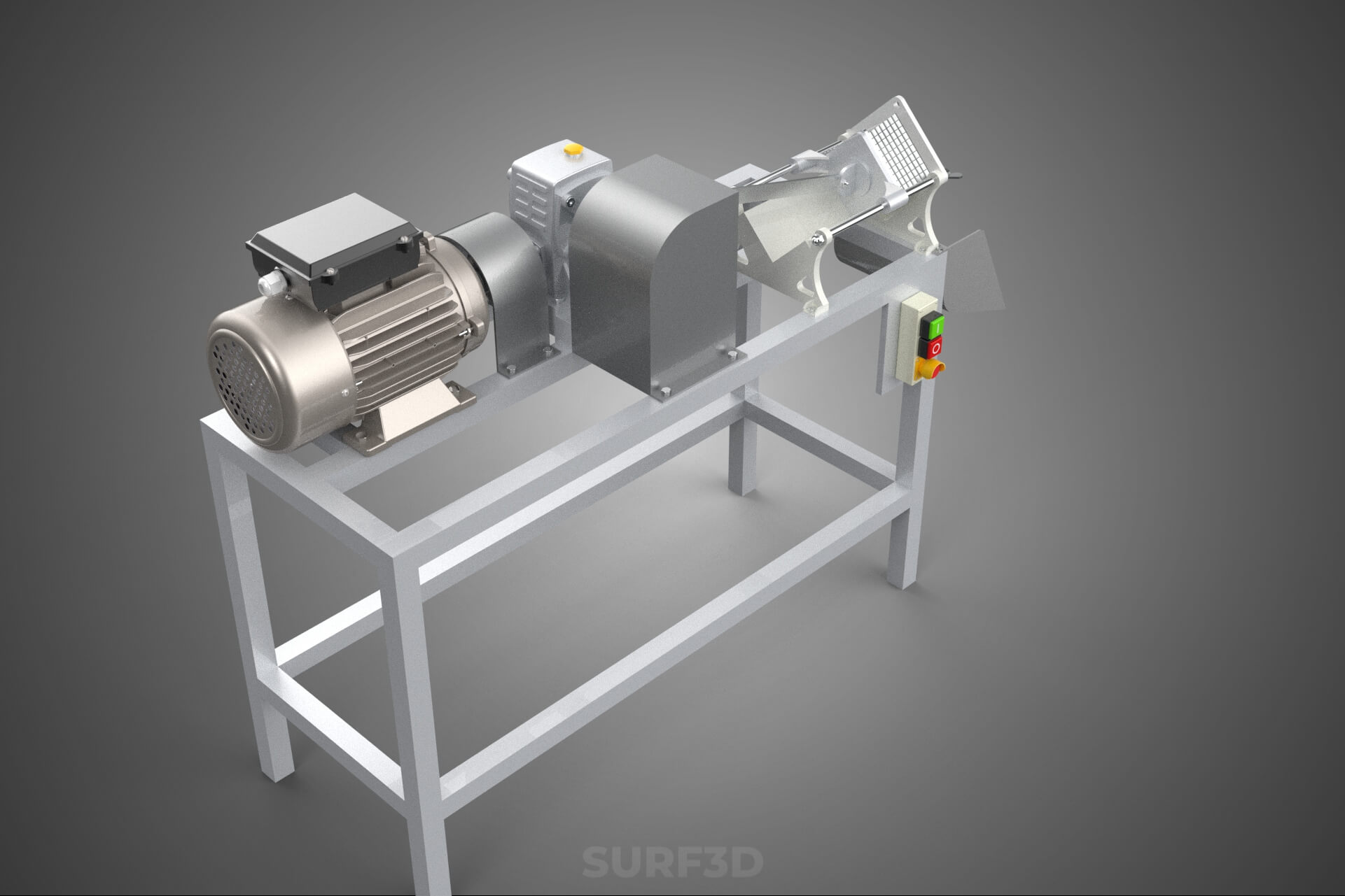 Electric French Fry Fries Potato Chip Cutter Slicer Machine 3D Model