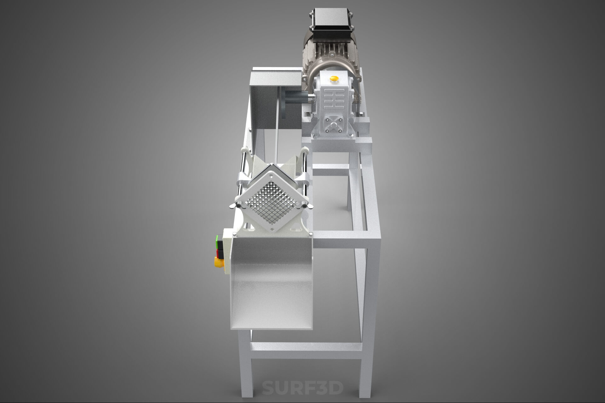 Electric French Fry Fries Potato Chip Cutter Slicer Machine 3D Model