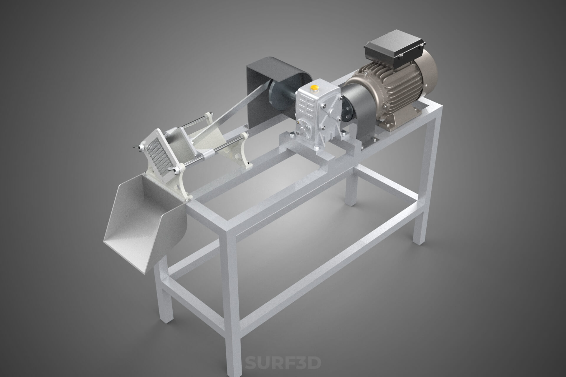 Electric French Fry Fries Potato Chip Cutter Slicer Machine 3D Model