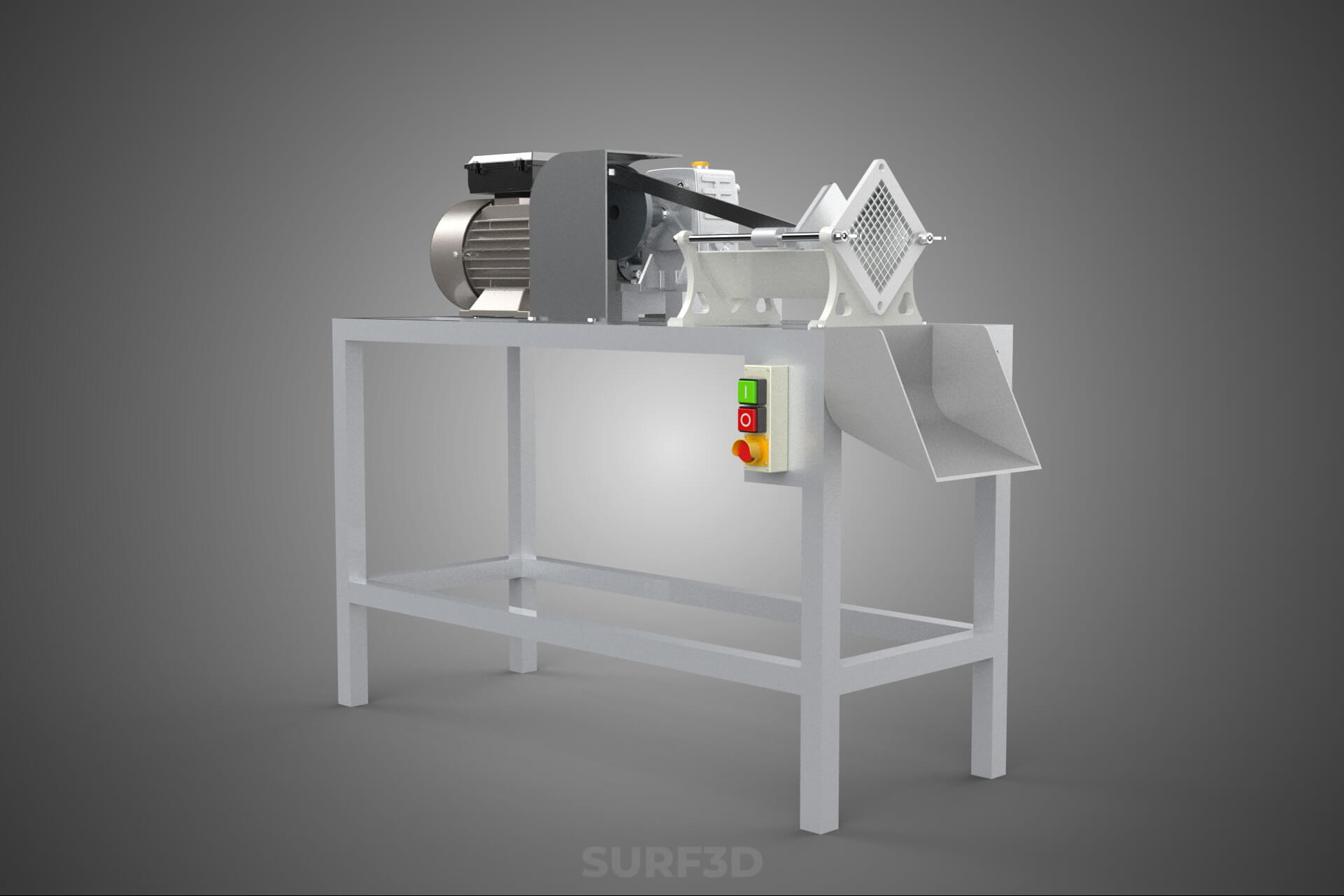Electric French Fry Fries Potato Chip Cutter Slicer Machine 3D Model