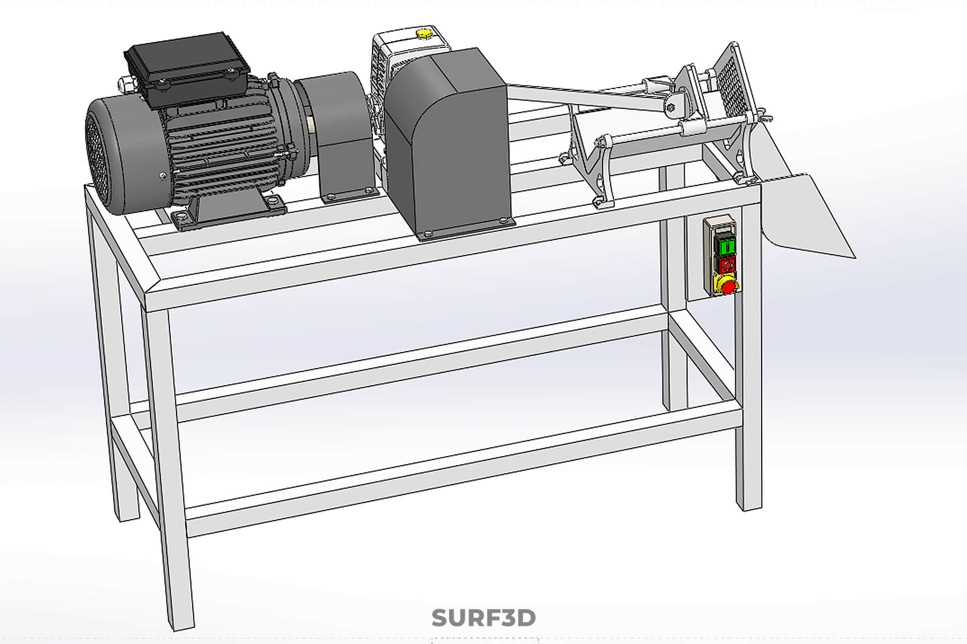 Electric French Fry Fries Potato Chip Cutter Slicer Machine 3D Model
