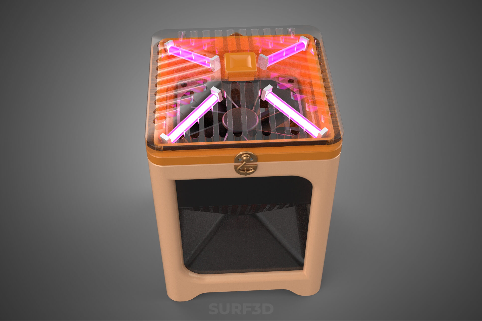 Electric Mosquito Killer Trap Zapper UV Light Suction Fan 3D Model