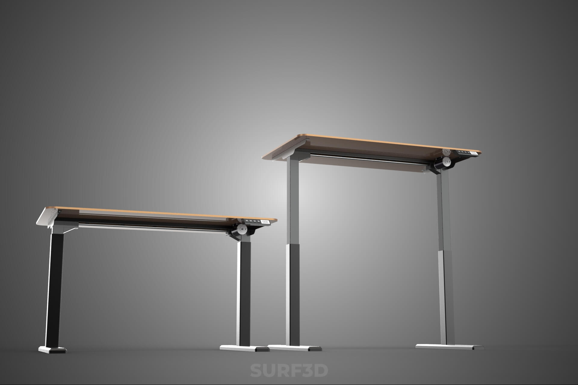 Electric Sit Standing Work Desk Table Lift Height Adjustable 3D Model