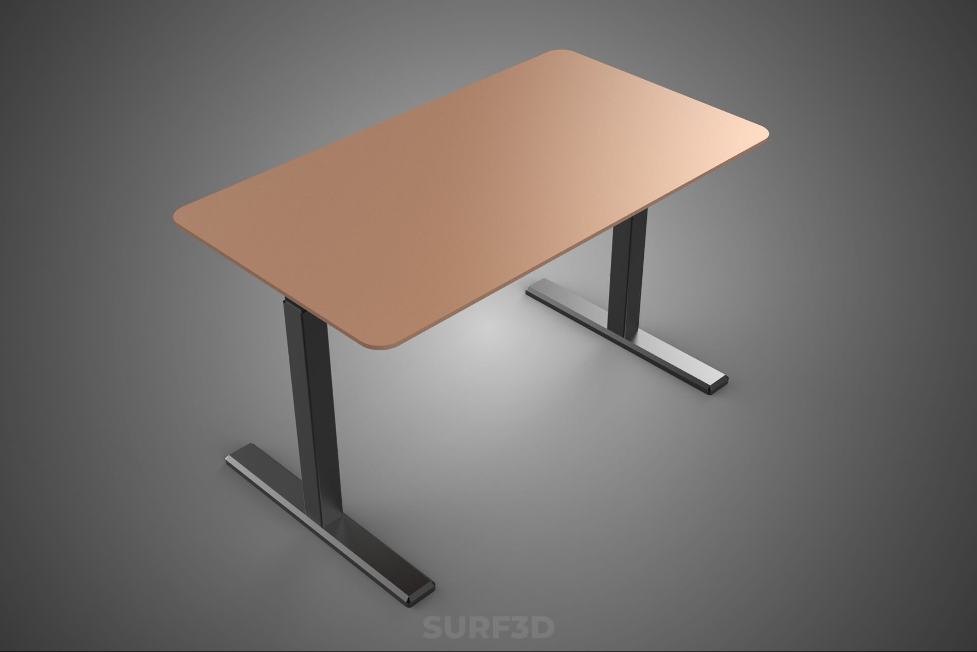 Electric Sit Standing Work Desk Table Lift Height Adjustable 3D Model