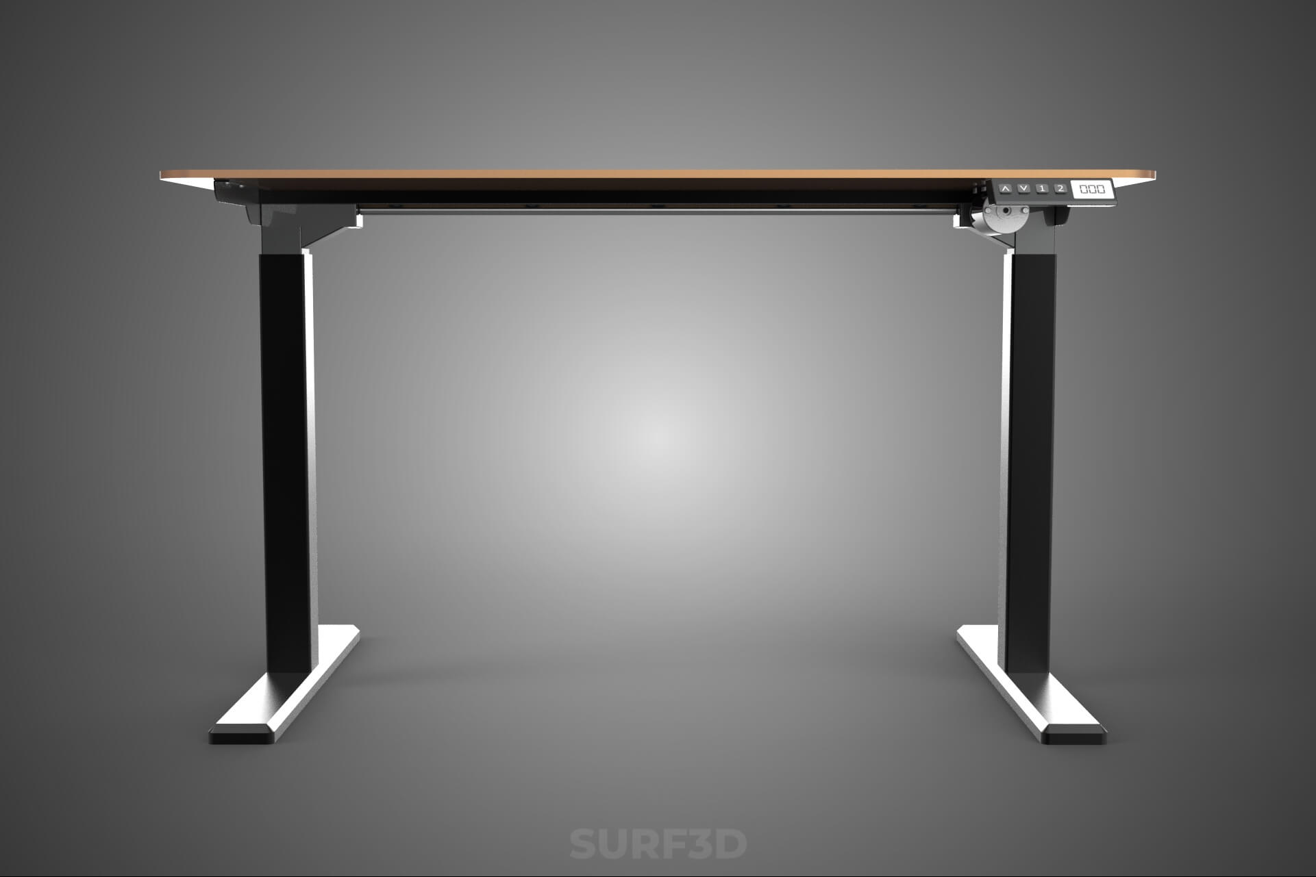 Electric Sit Standing Work Desk Table Lift Height Adjustable 3D Model