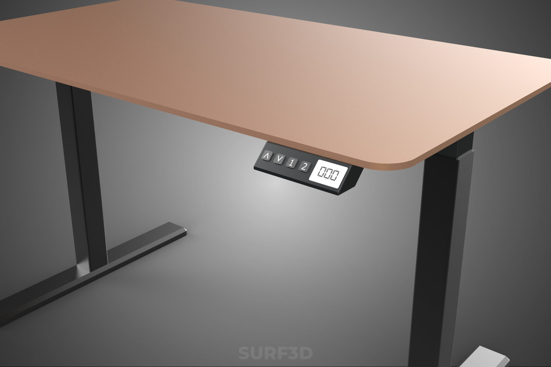 Electric Sit Standing Work Desk Table Lift Height Adjustable 3D Model