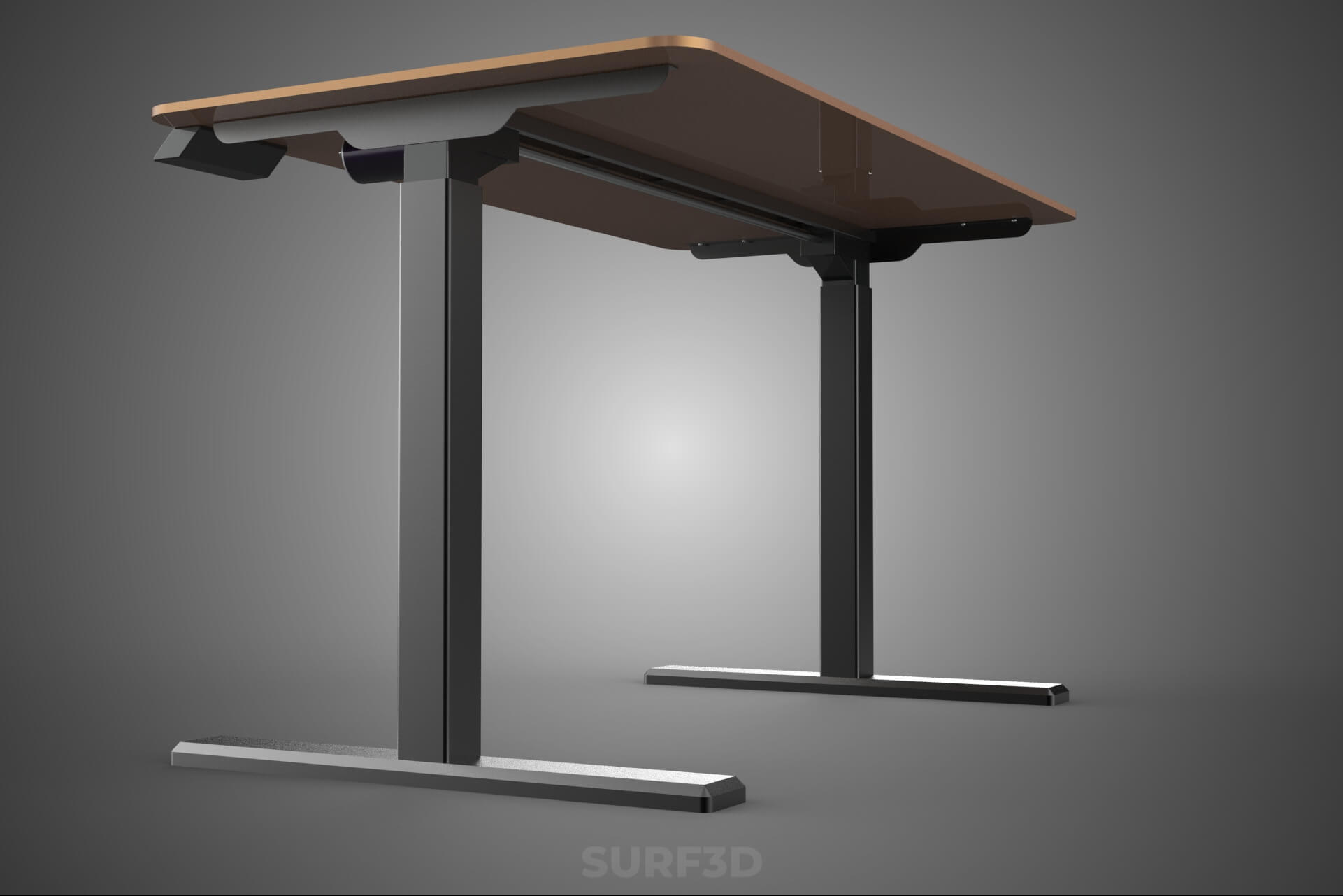 Electric Sit Standing Work Desk Table Lift Height Adjustable 3D Model