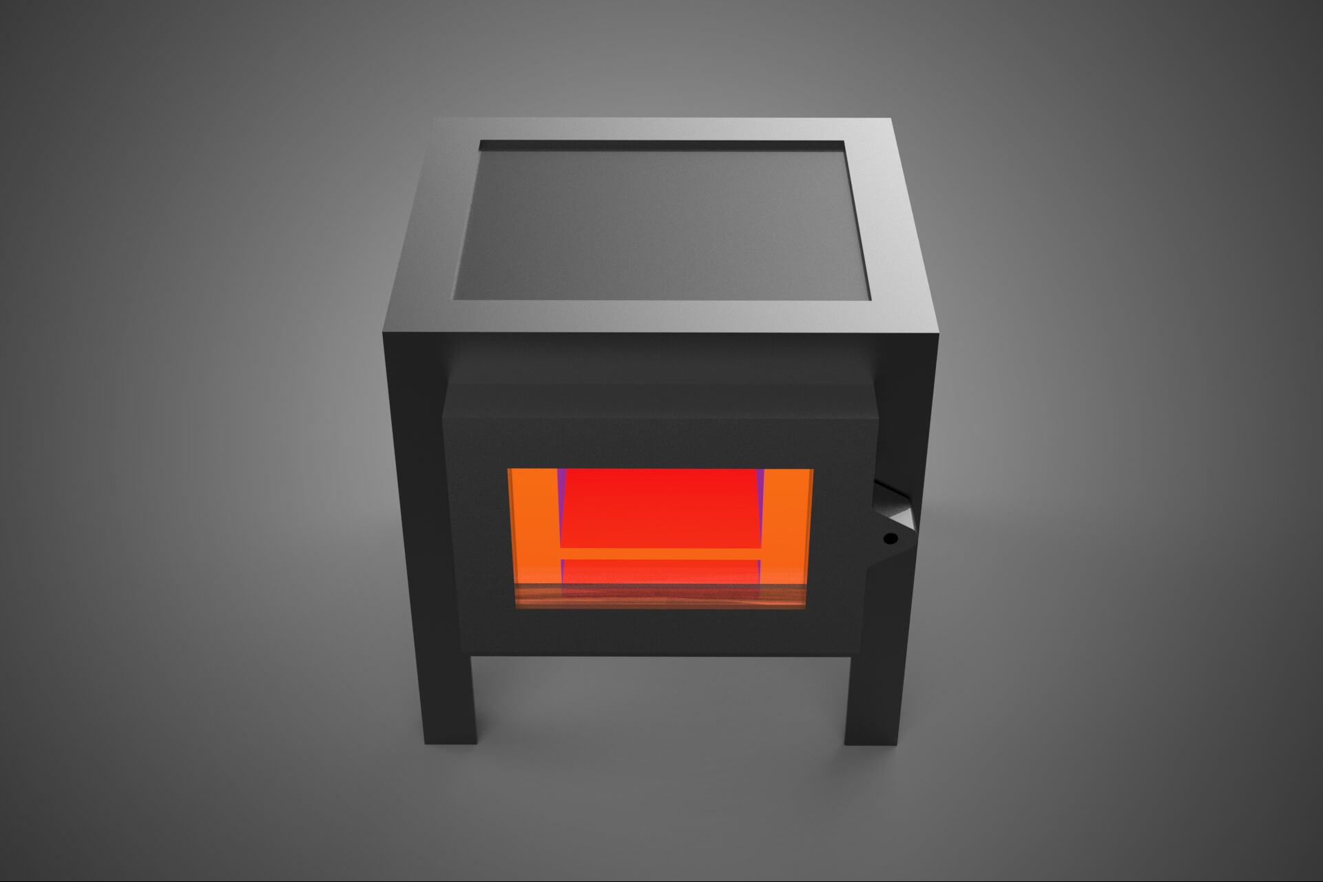 Forge Melting Furnace Treatment Forging Kiln Oven Burner Hot 3D Model