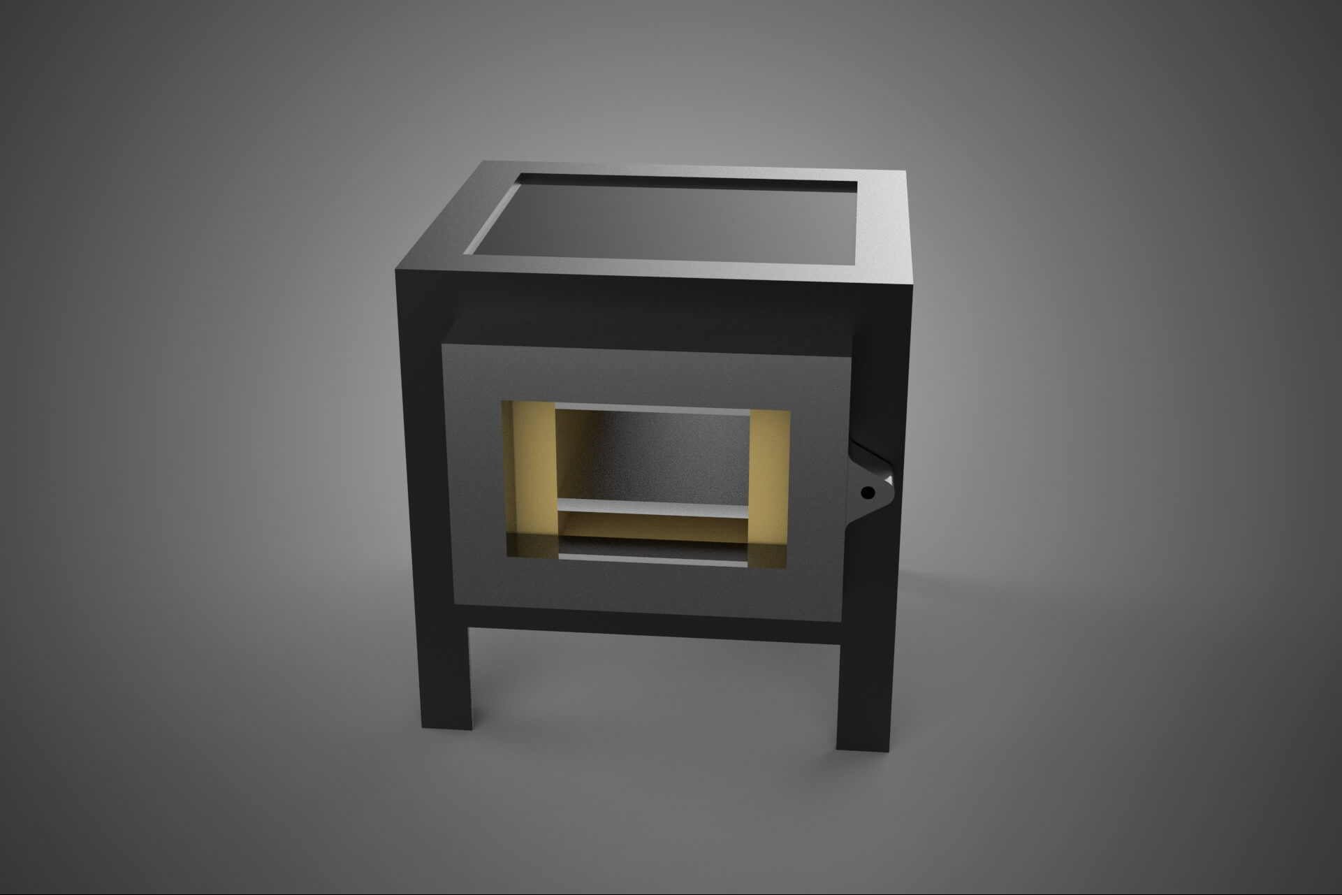 Forge Melting Furnace Treatment Forging Kiln Oven Burner Hot 3D Model