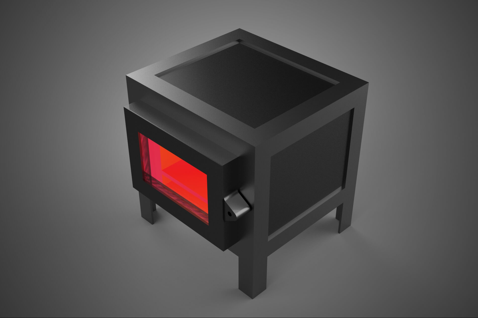 Forge Melting Furnace Treatment Forging Kiln Oven Burner Hot 3D Model