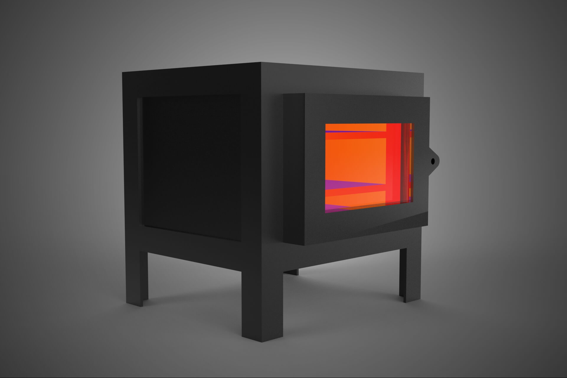 Forge Melting Furnace Treatment Forging Kiln Oven Burner Hot 3D Model