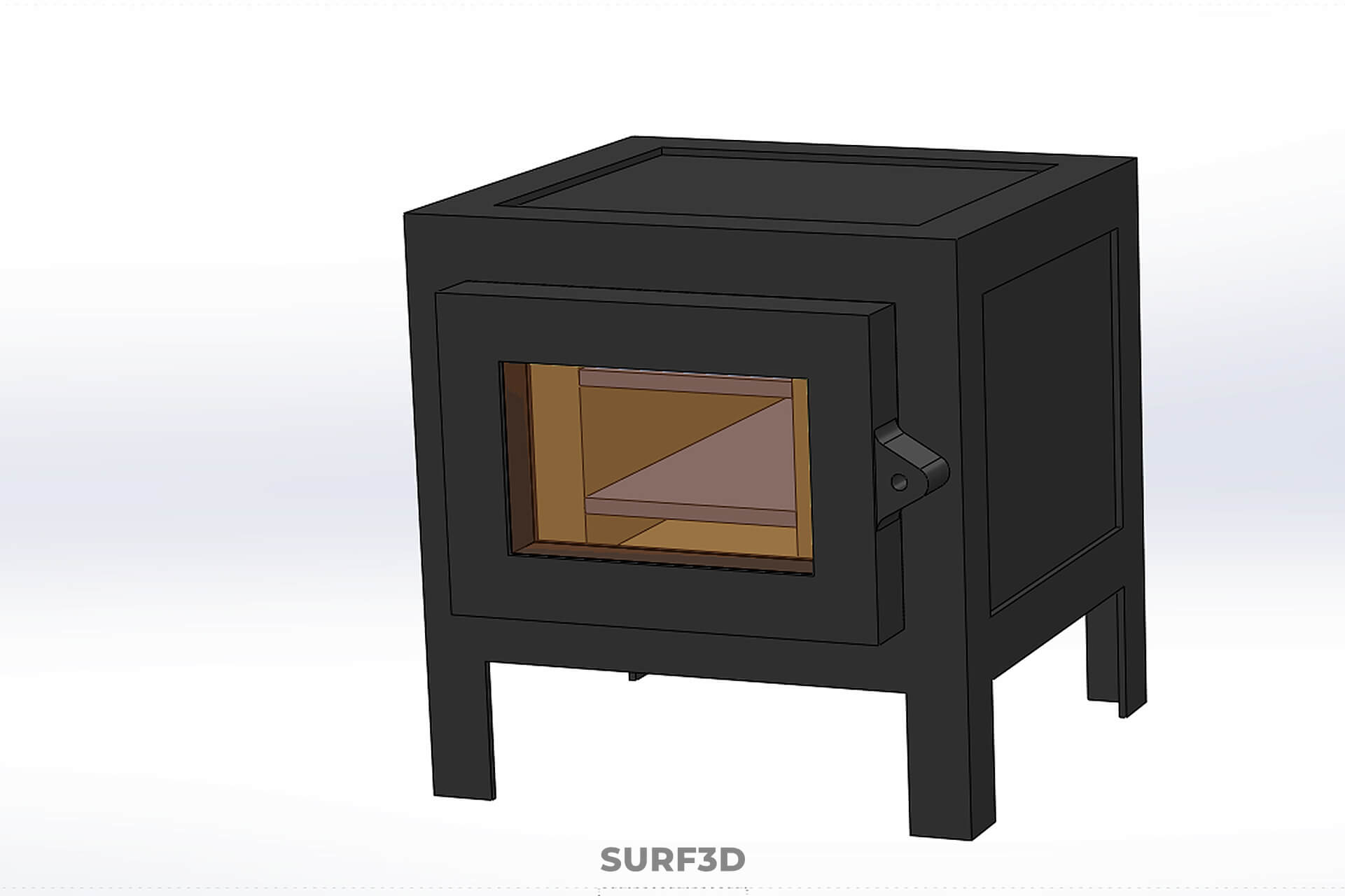 Forge Melting Furnace Treatment Forging Kiln Oven Burner Hot 3D Model