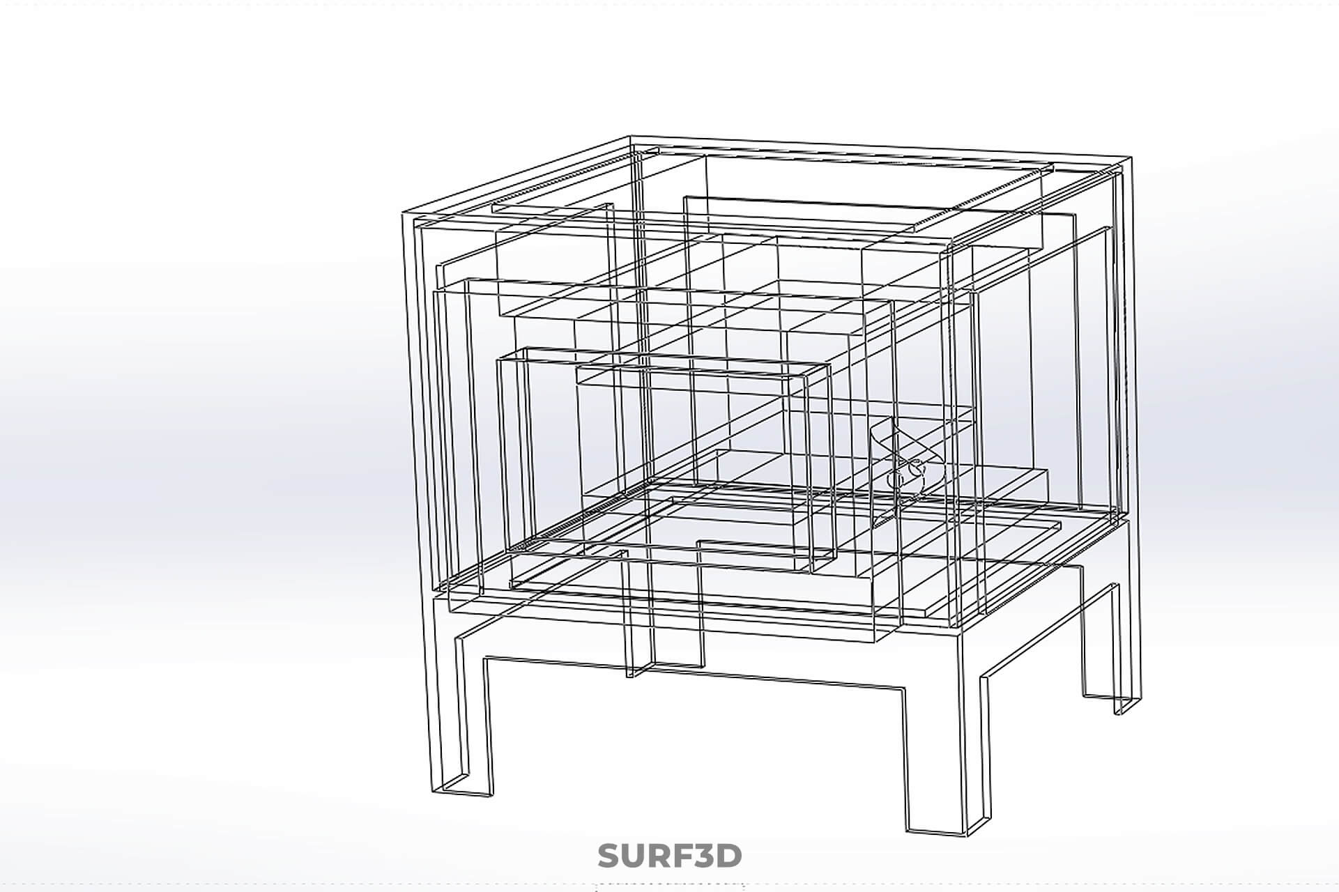 Forge Melting Furnace Treatment Forging Kiln Oven Burner Hot 3D Model