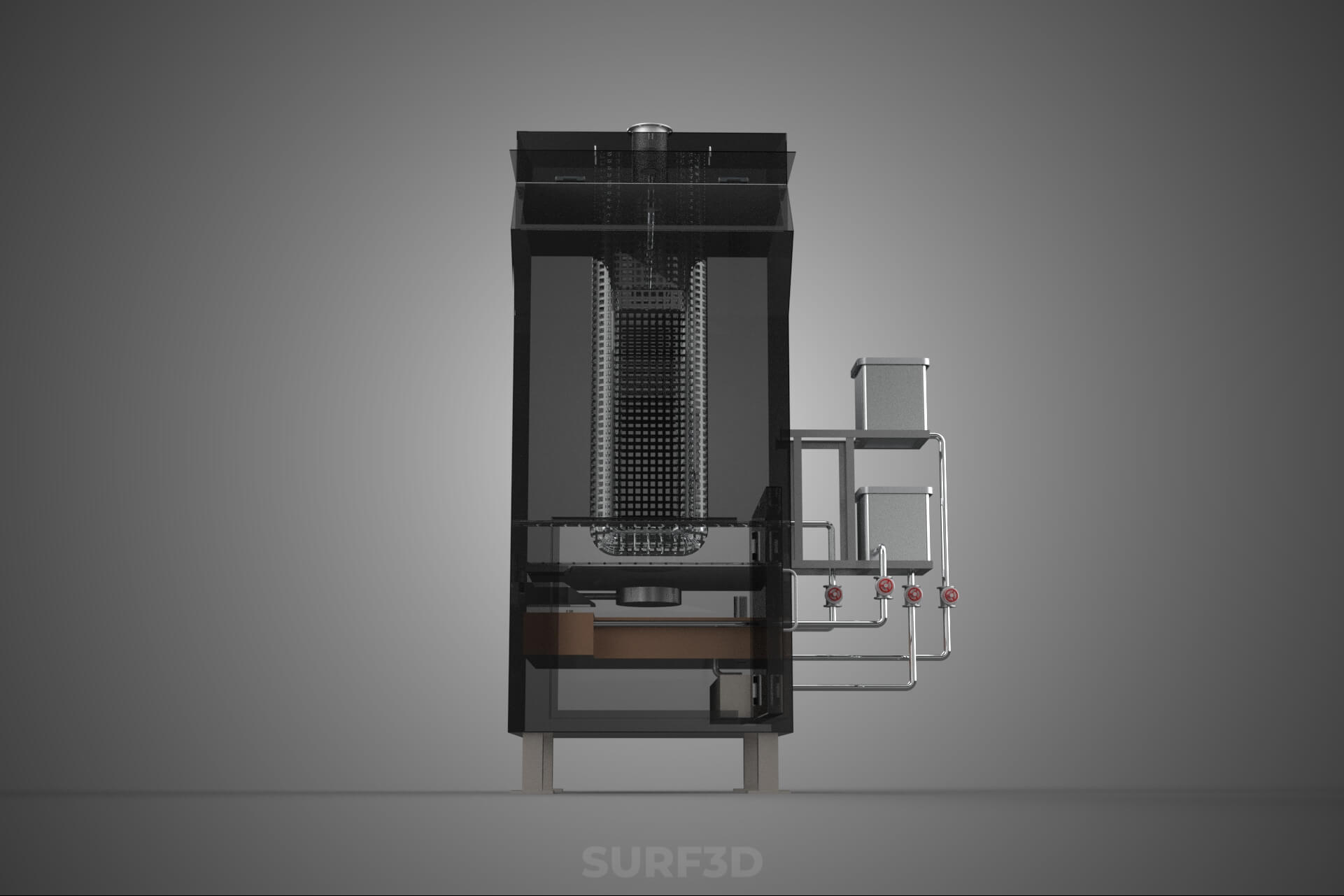Incinerator Burner Waste Disposal Cremation Furnace Machine 3D Model