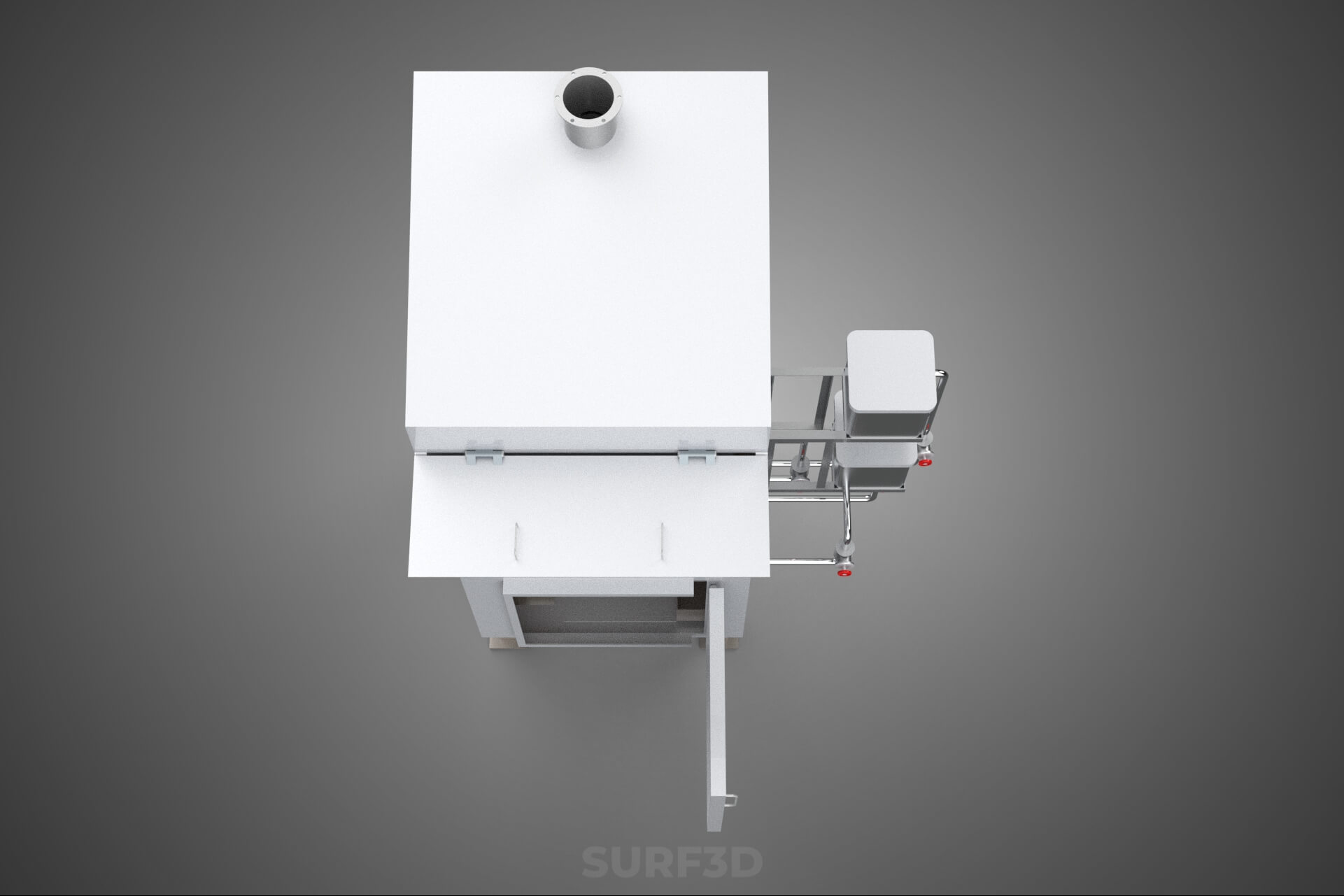 Incinerator Burner Waste Disposal Cremation Furnace Machine 3D Model