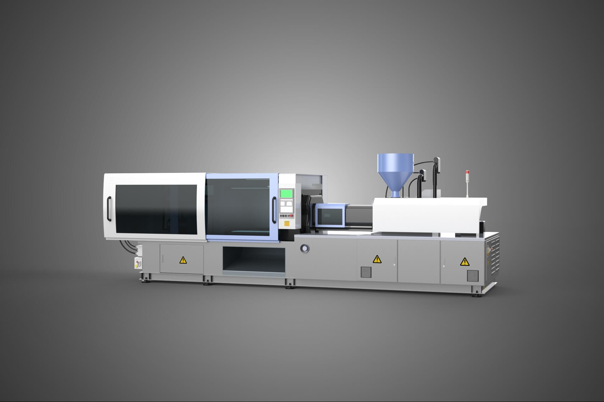 Industrial Plastic Mold Injection Molding Press CNC Machine 3D Model