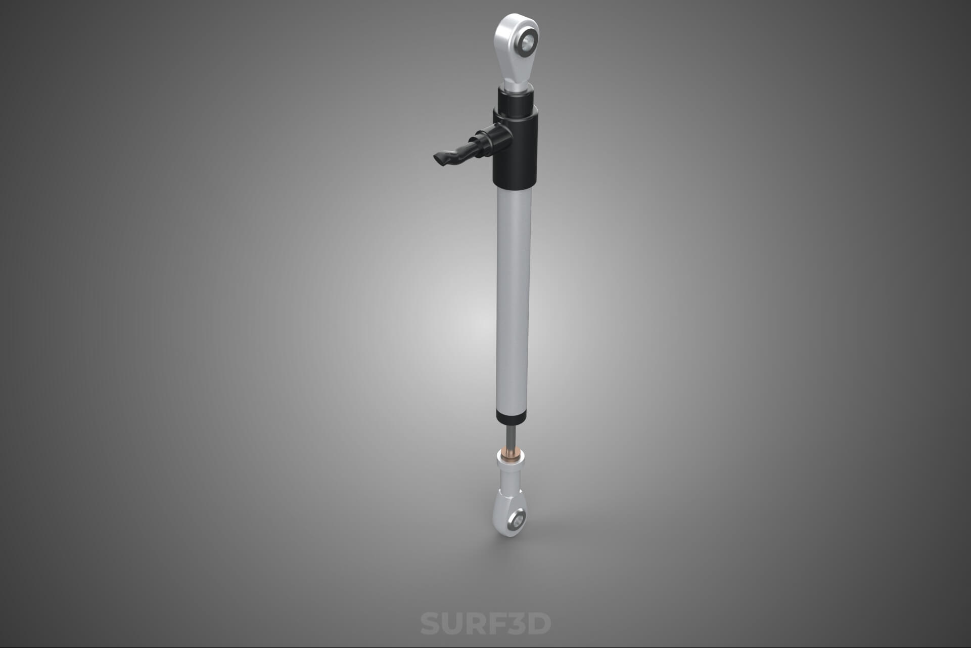Linear Motion Position Sensor Transducer Potentiometer Track 3D Model