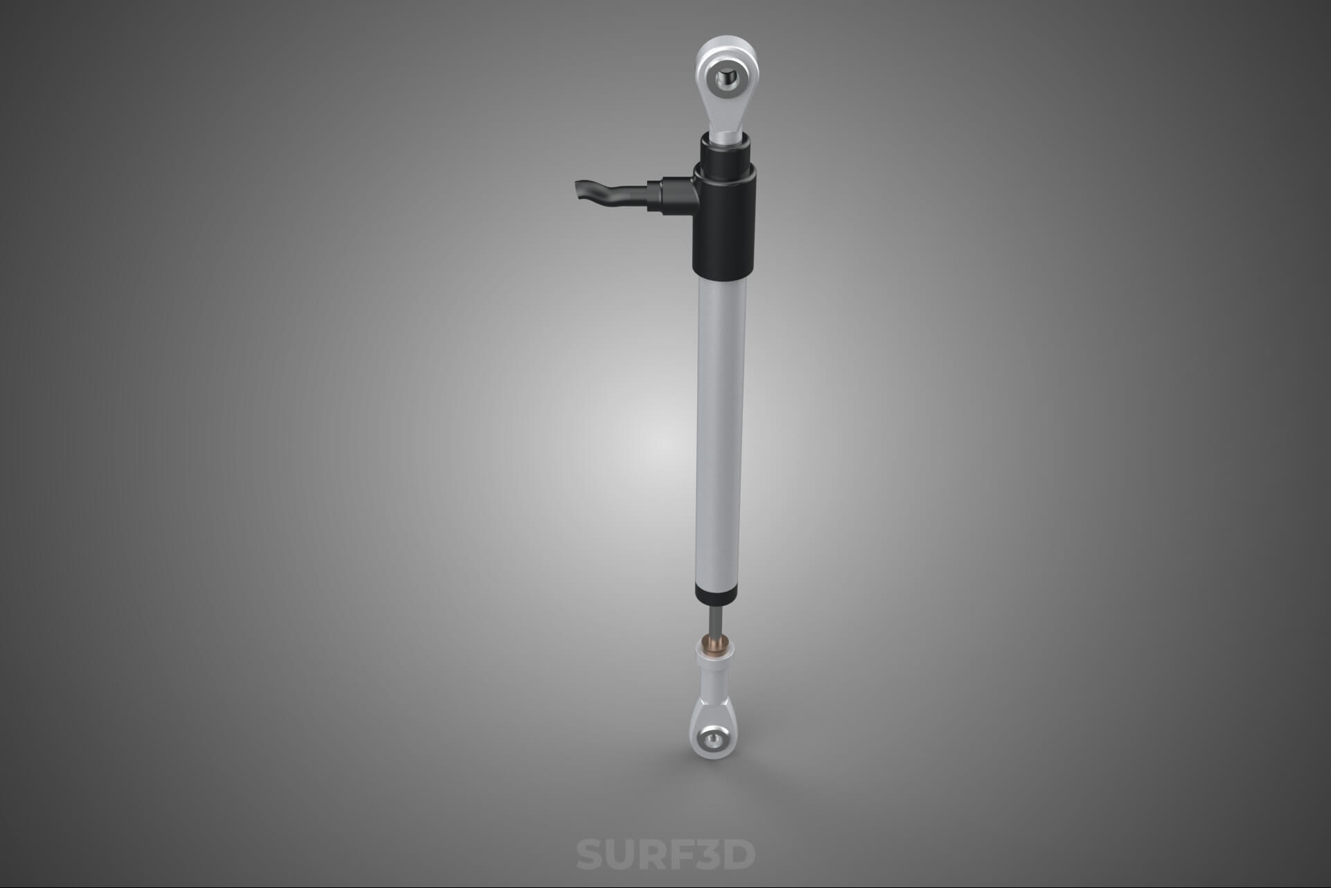 Linear Motion Position Sensor Transducer Potentiometer Track 3D Model