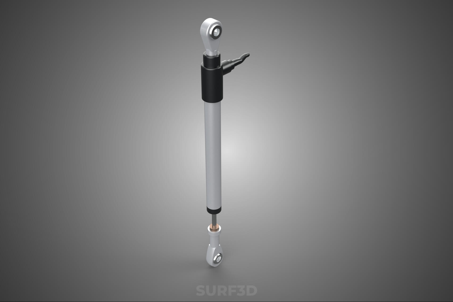 Linear Motion Position Sensor Transducer Potentiometer Track 3D Model