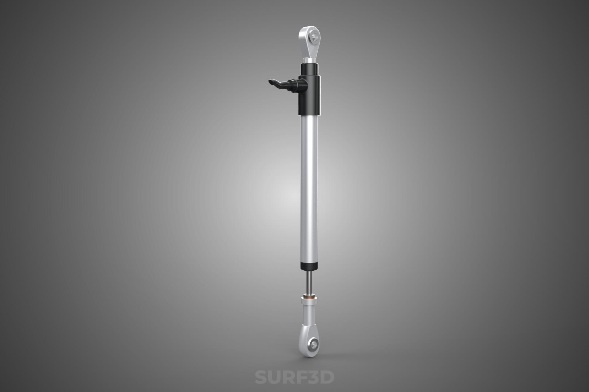 Linear Motion Position Sensor Transducer Potentiometer Track 3D Model