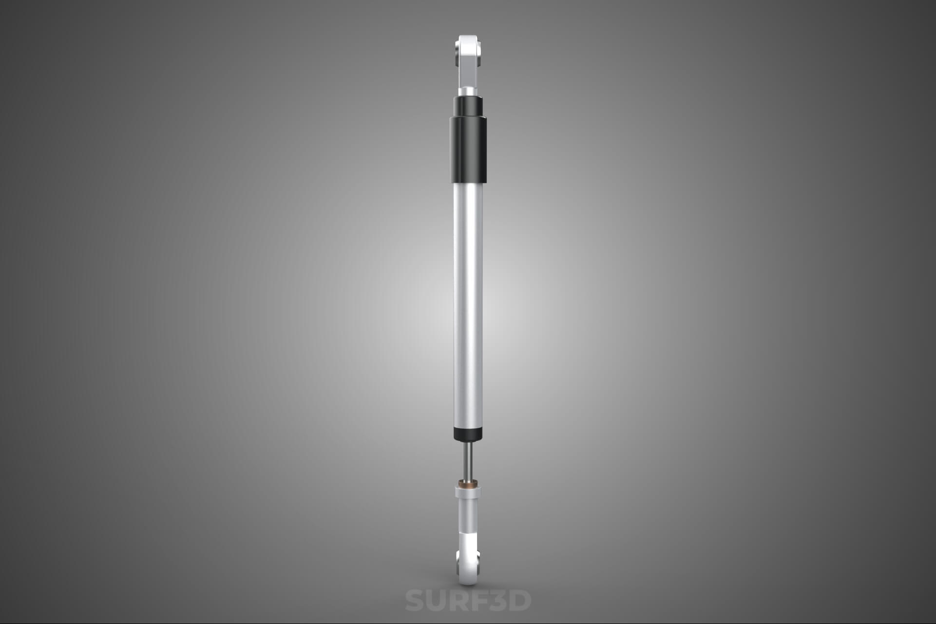 Linear Motion Position Sensor Transducer Potentiometer Track 3D Model