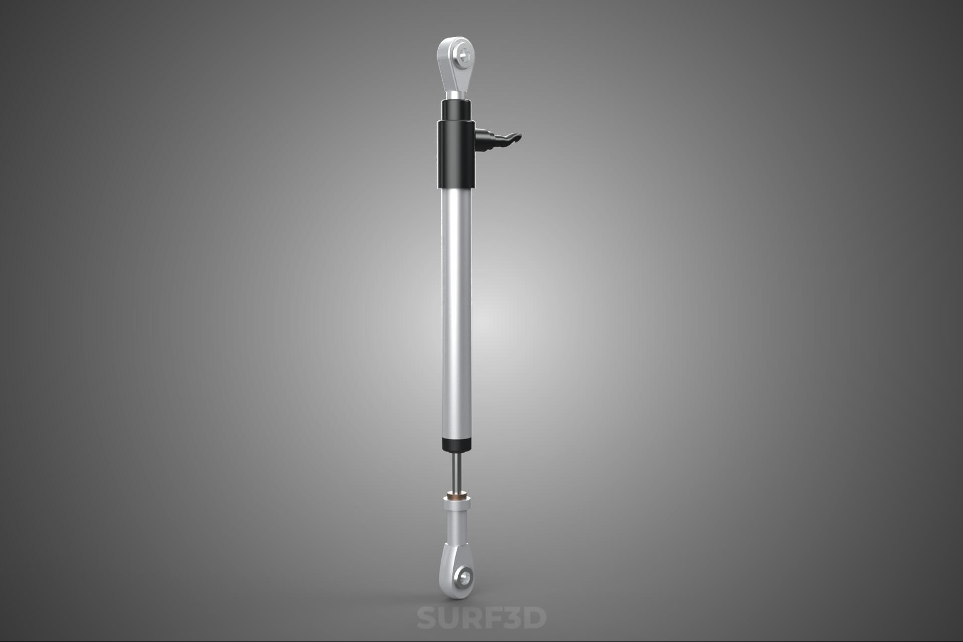 Linear Motion Position Sensor Transducer Potentiometer Track 3D Model