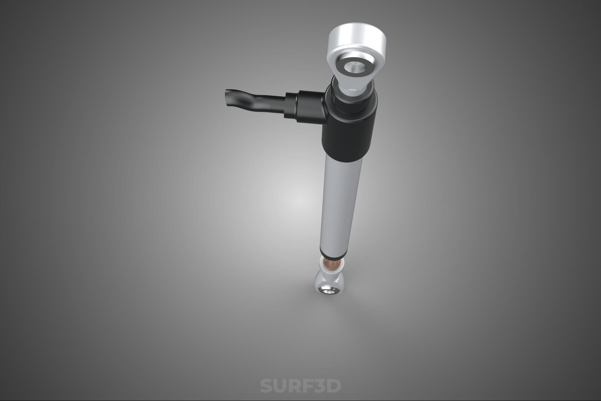 Linear Motion Position Sensor Transducer Potentiometer Track 3D Model