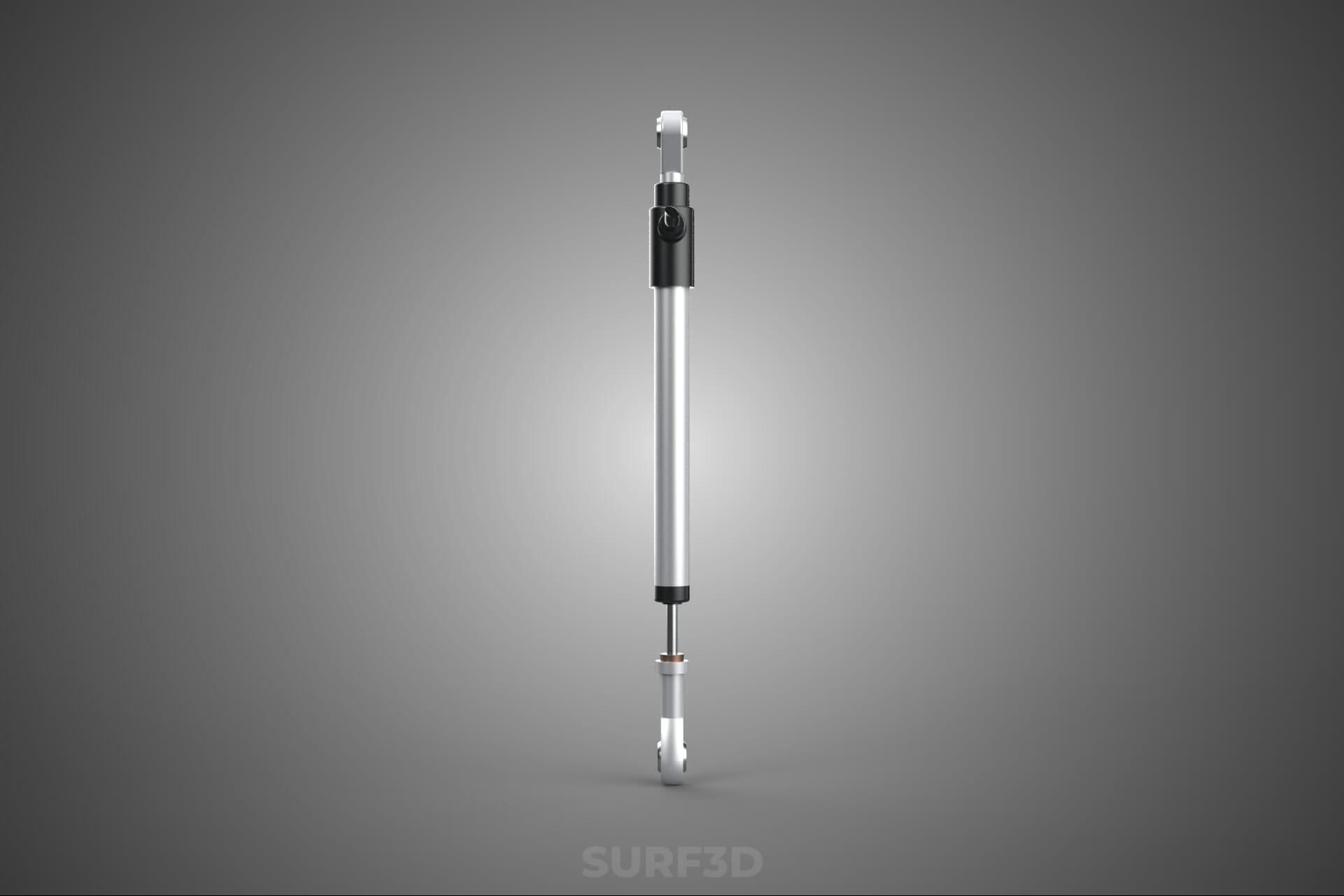 Linear Motion Position Sensor Transducer Potentiometer Track 3D Model