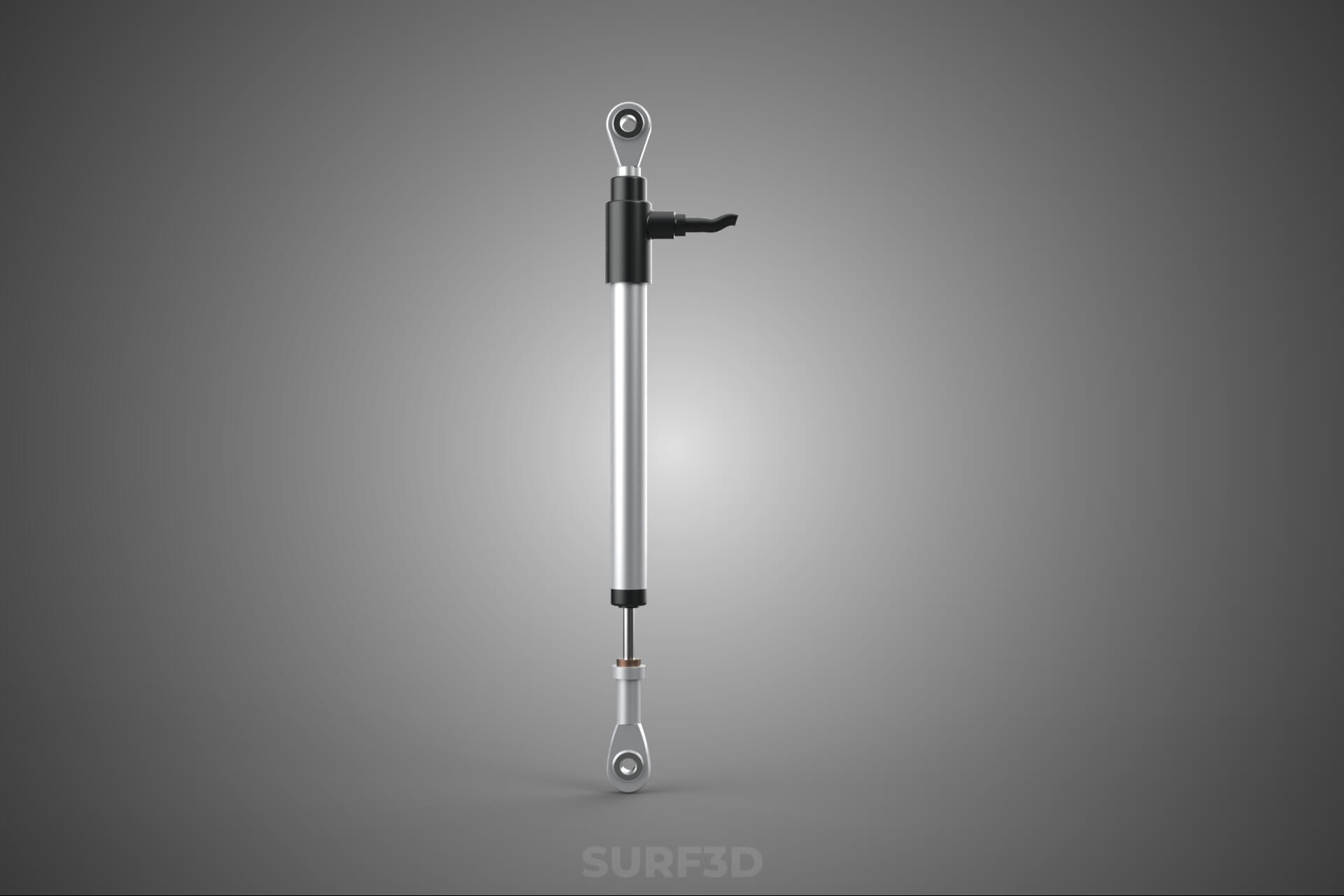Linear Motion Position Sensor Transducer Potentiometer Track 3D Model