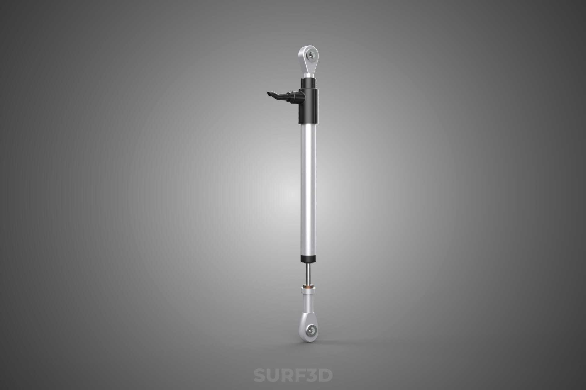 Linear Motion Position Sensor Transducer Potentiometer Track 3D Model