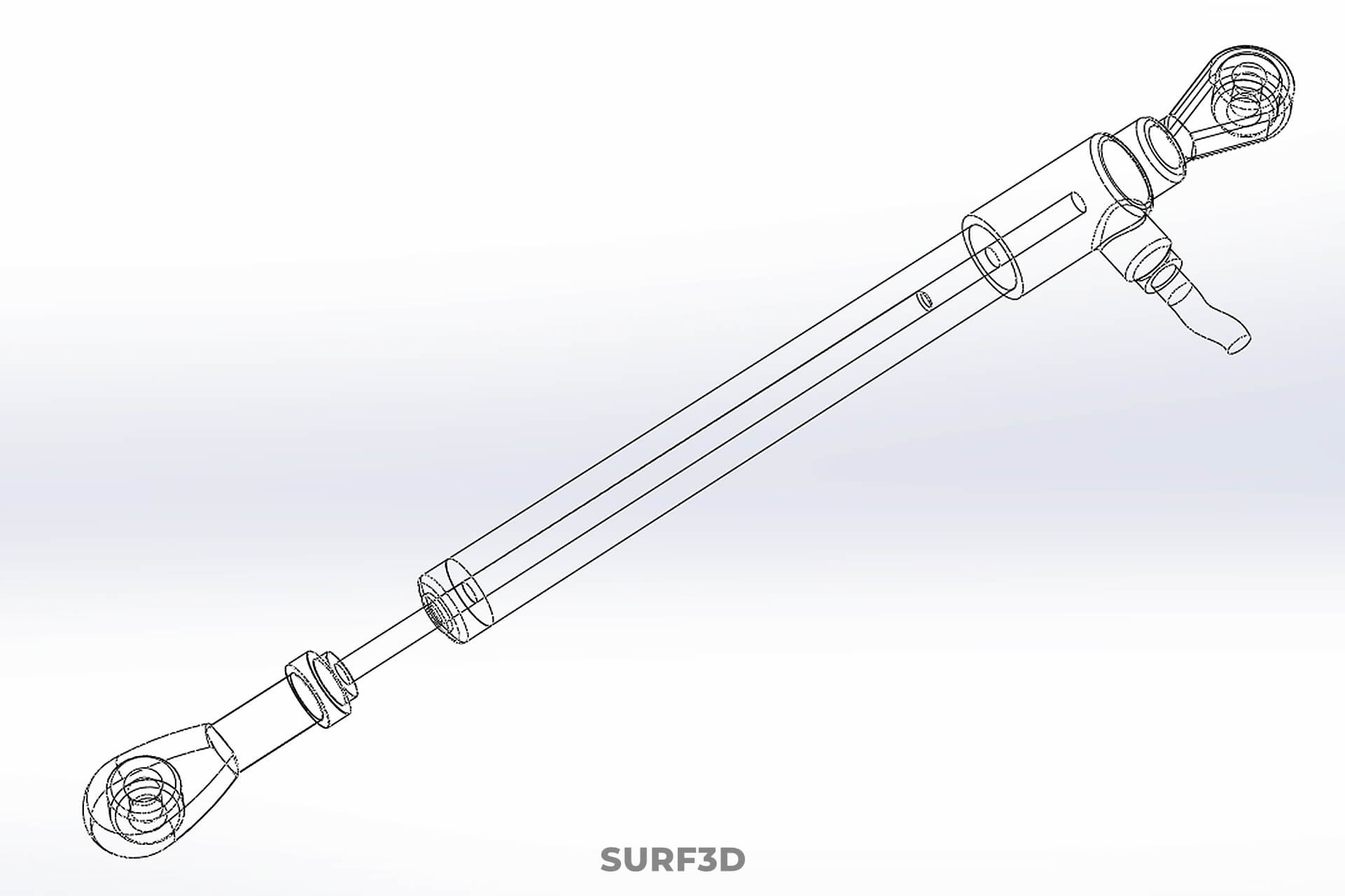 Linear Motion Position Sensor Transducer Potentiometer Track 3D Model