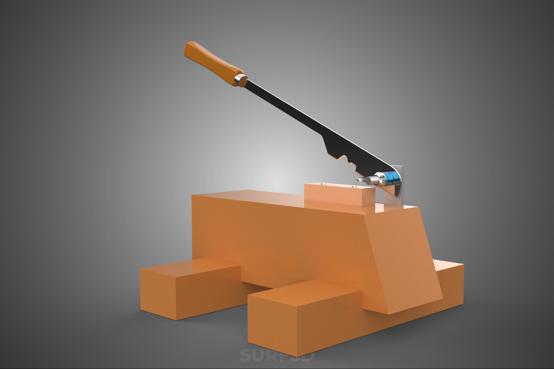 Manual Cashew Nut Sheller Peeler Husker Peeling Machine Tool 3D Model