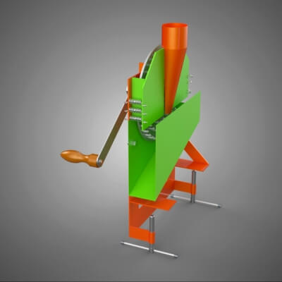 Manual Hand Crank Corn Maize Peeler Thresher Sheller Machine