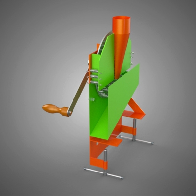 Manual Hand Crank Corn Maize Peeler Thresher Sheller Machine