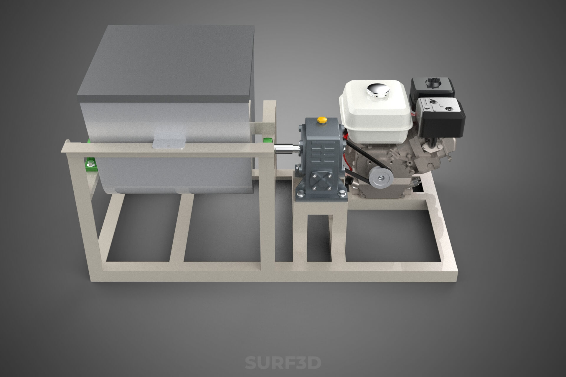 Mixer Ribbon Blender Paddle Agitator Mixing Dough Machine 3D Model