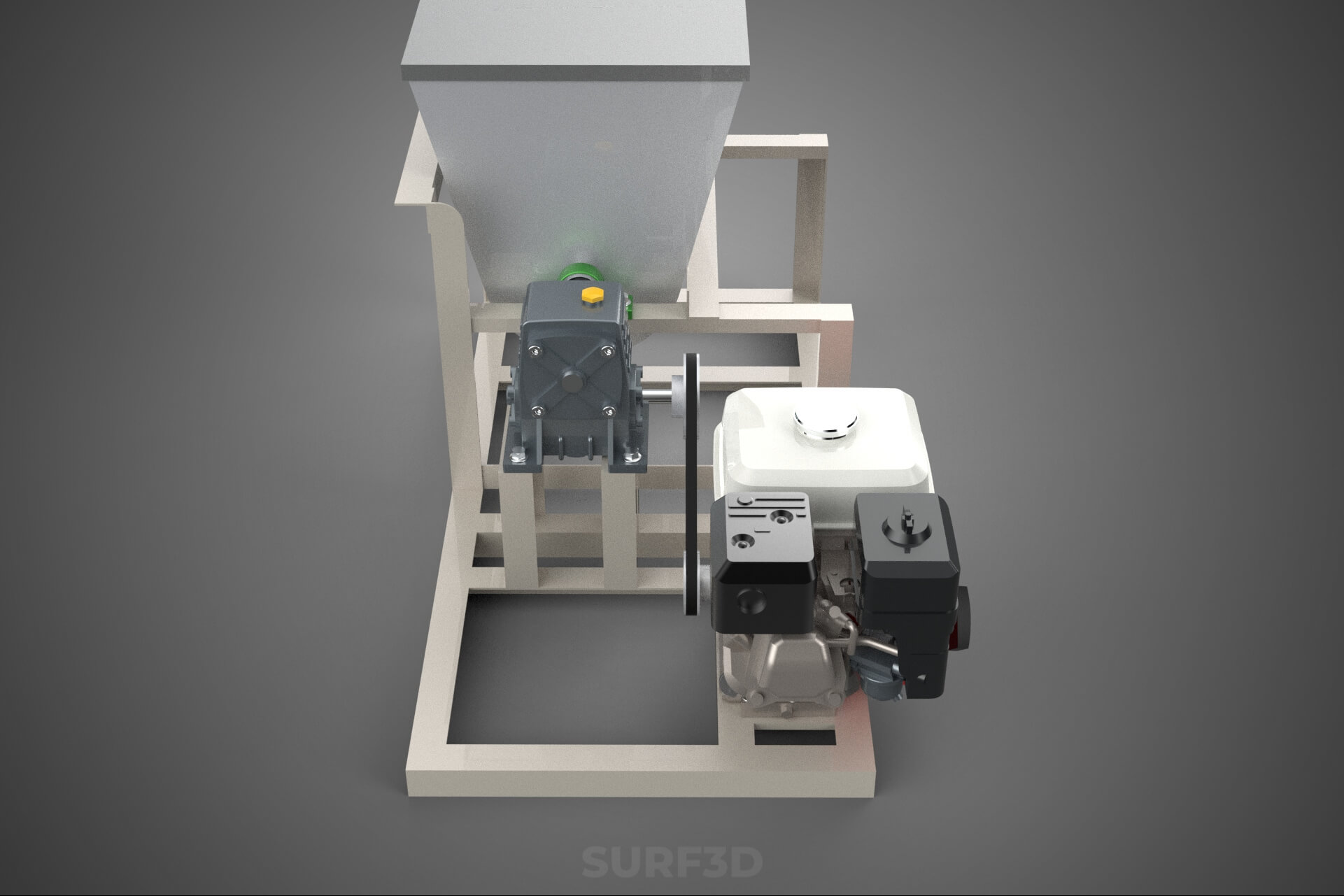 Mixer Ribbon Blender Paddle Agitator Mixing Dough Machine 3D Model