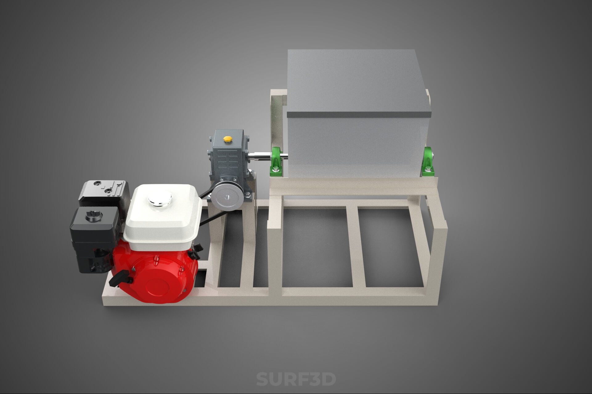 Mixer Ribbon Blender Paddle Agitator Mixing Dough Machine 3D Model