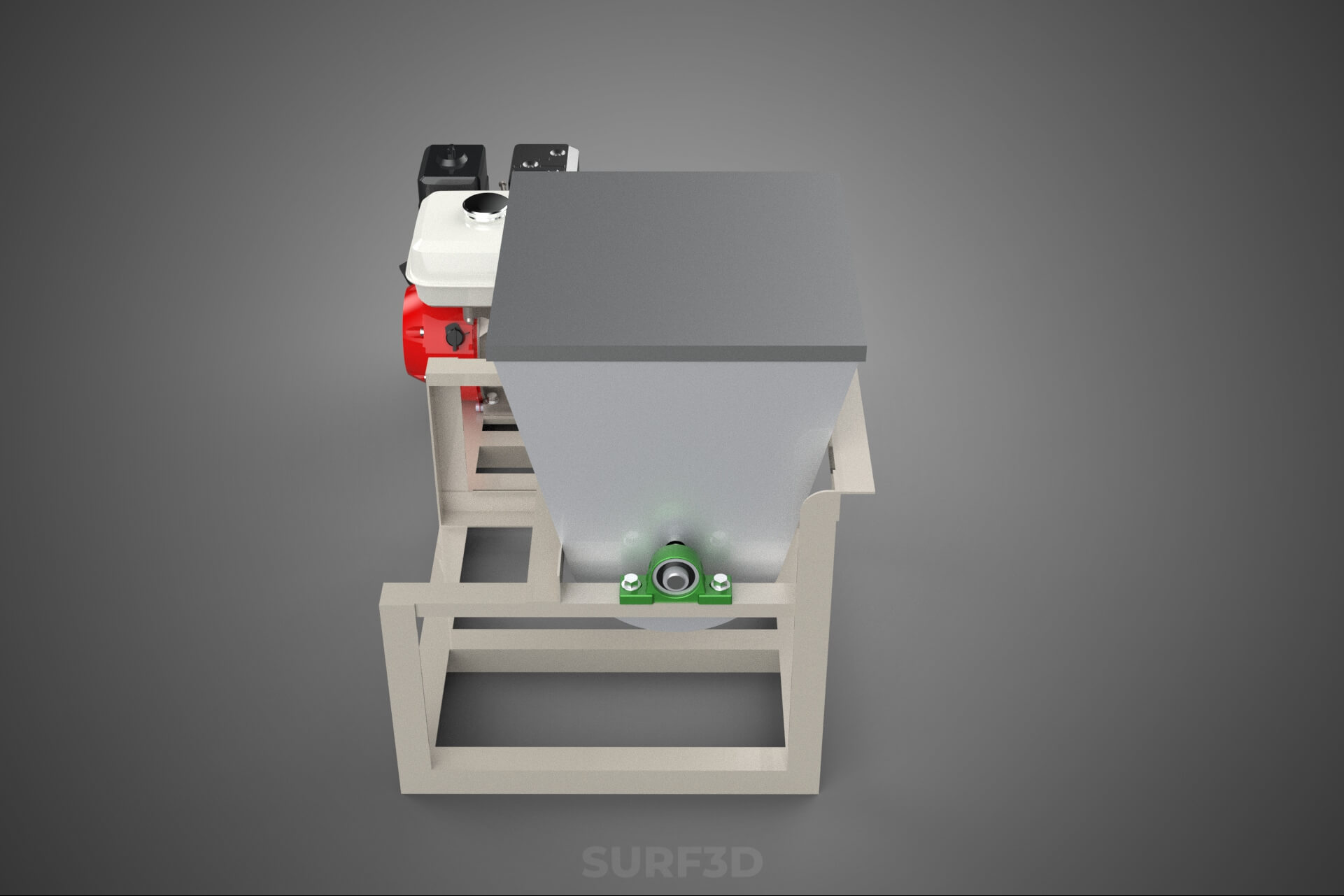 Mixer Ribbon Blender Paddle Agitator Mixing Dough Machine 3D Model