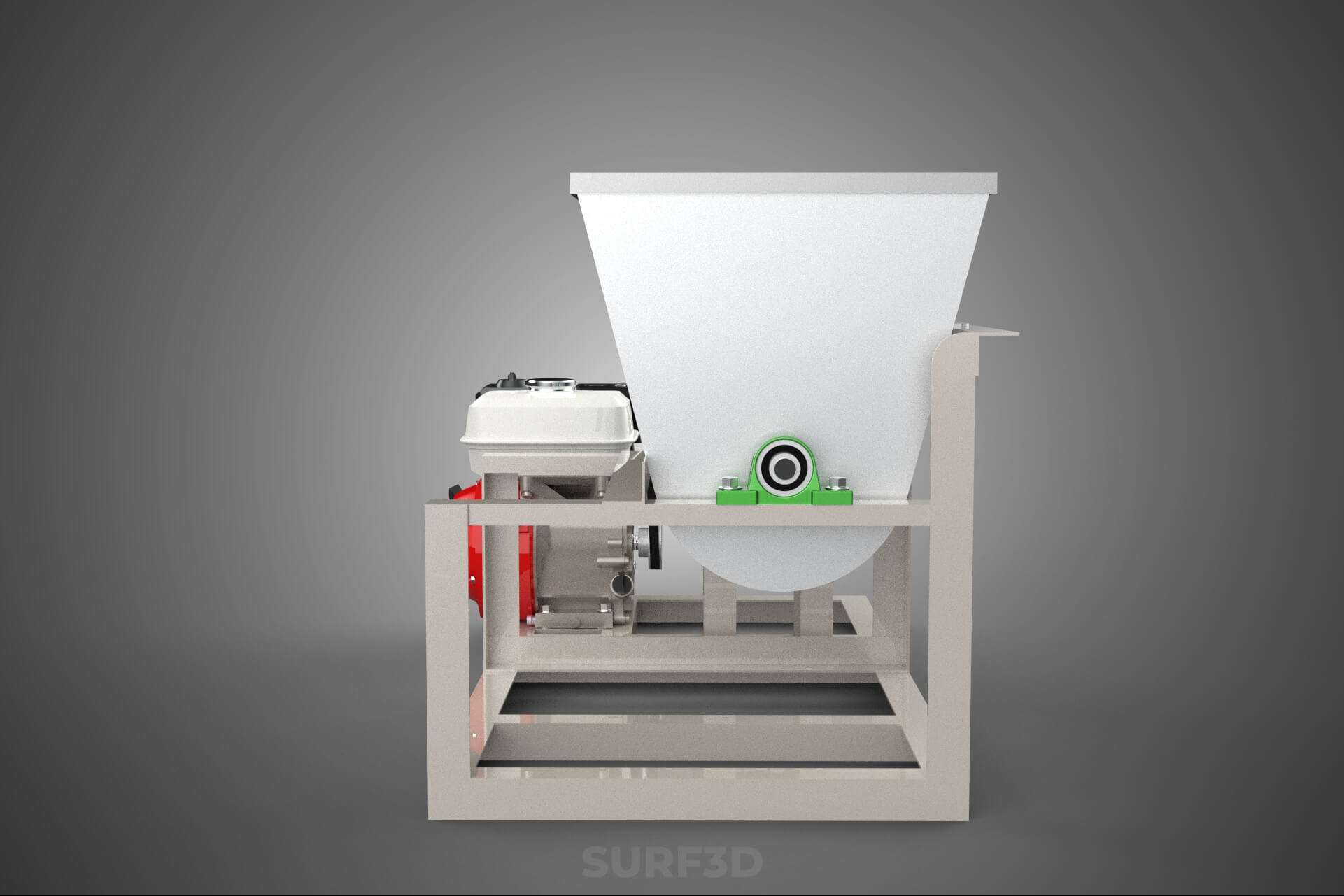 Mixer Ribbon Blender Paddle Agitator Mixing Dough Machine 3D Model