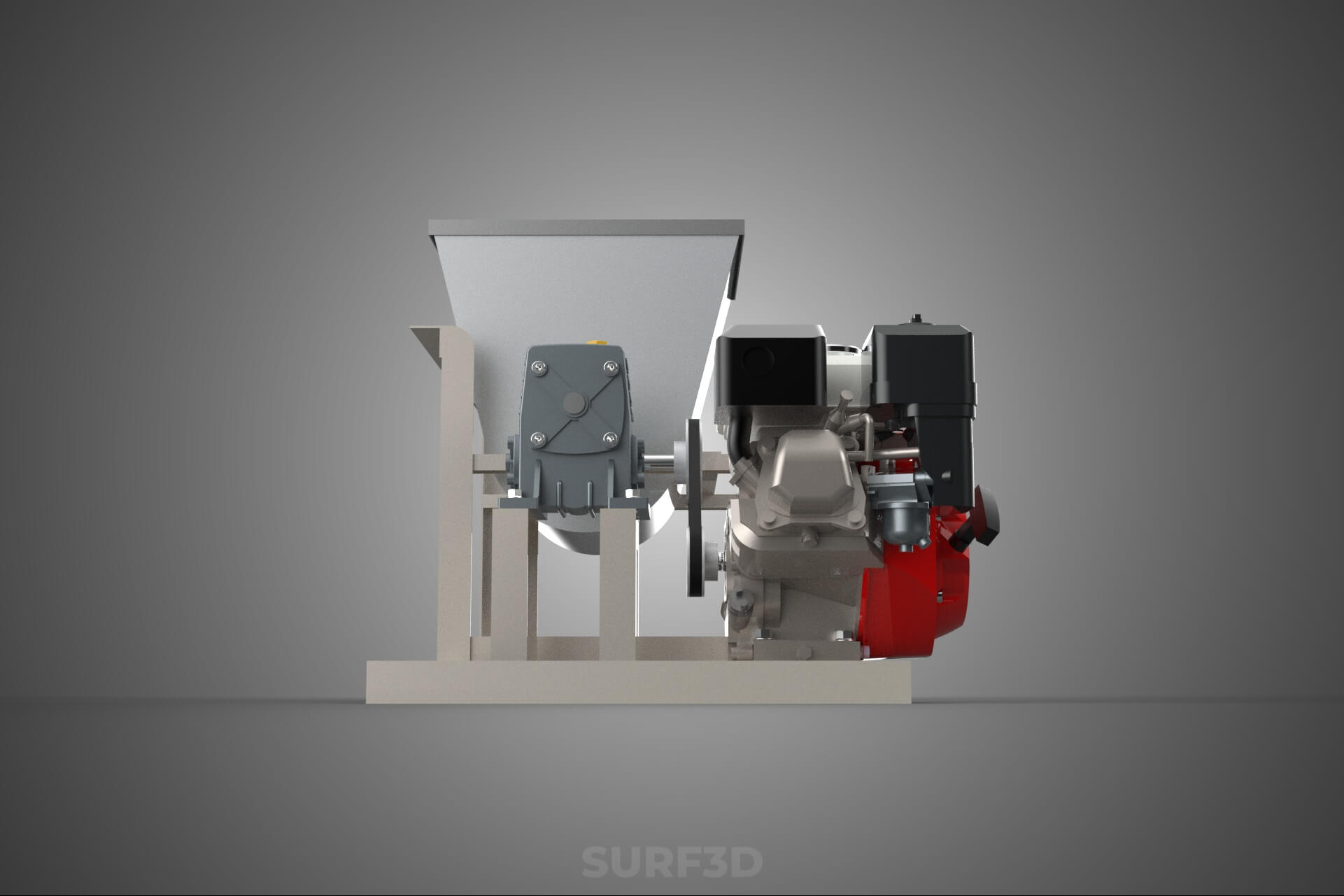 Mixer Ribbon Blender Paddle Agitator Mixing Dough Machine 3D Model