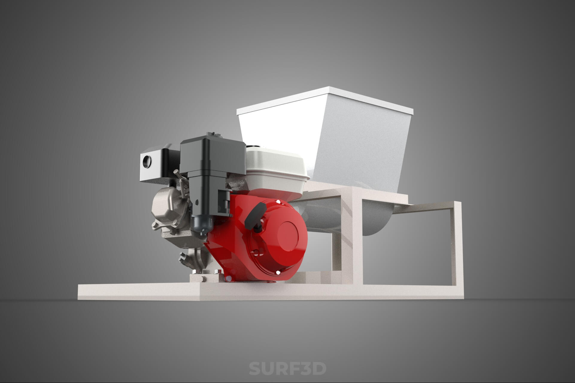 Mixer Ribbon Blender Paddle Agitator Mixing Dough Machine 3D Model