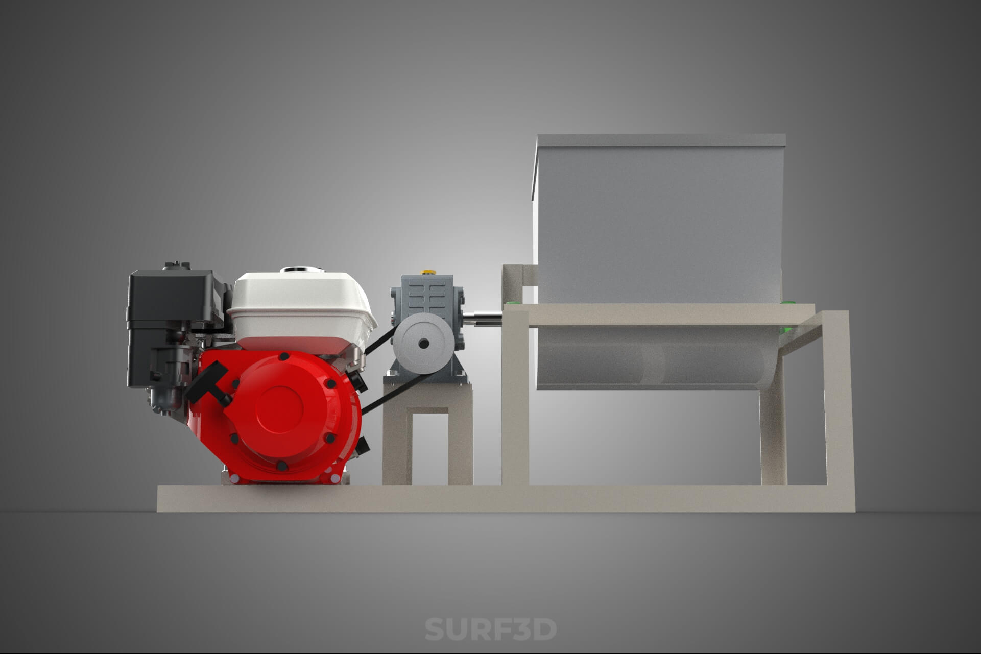 Mixer Ribbon Blender Paddle Agitator Mixing Dough Machine 3D Model