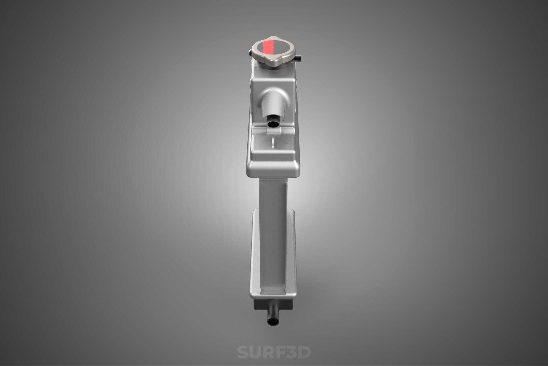 Motorbike Radiator Fin Vehicle Engine Liquid Cooling System 3D Model
