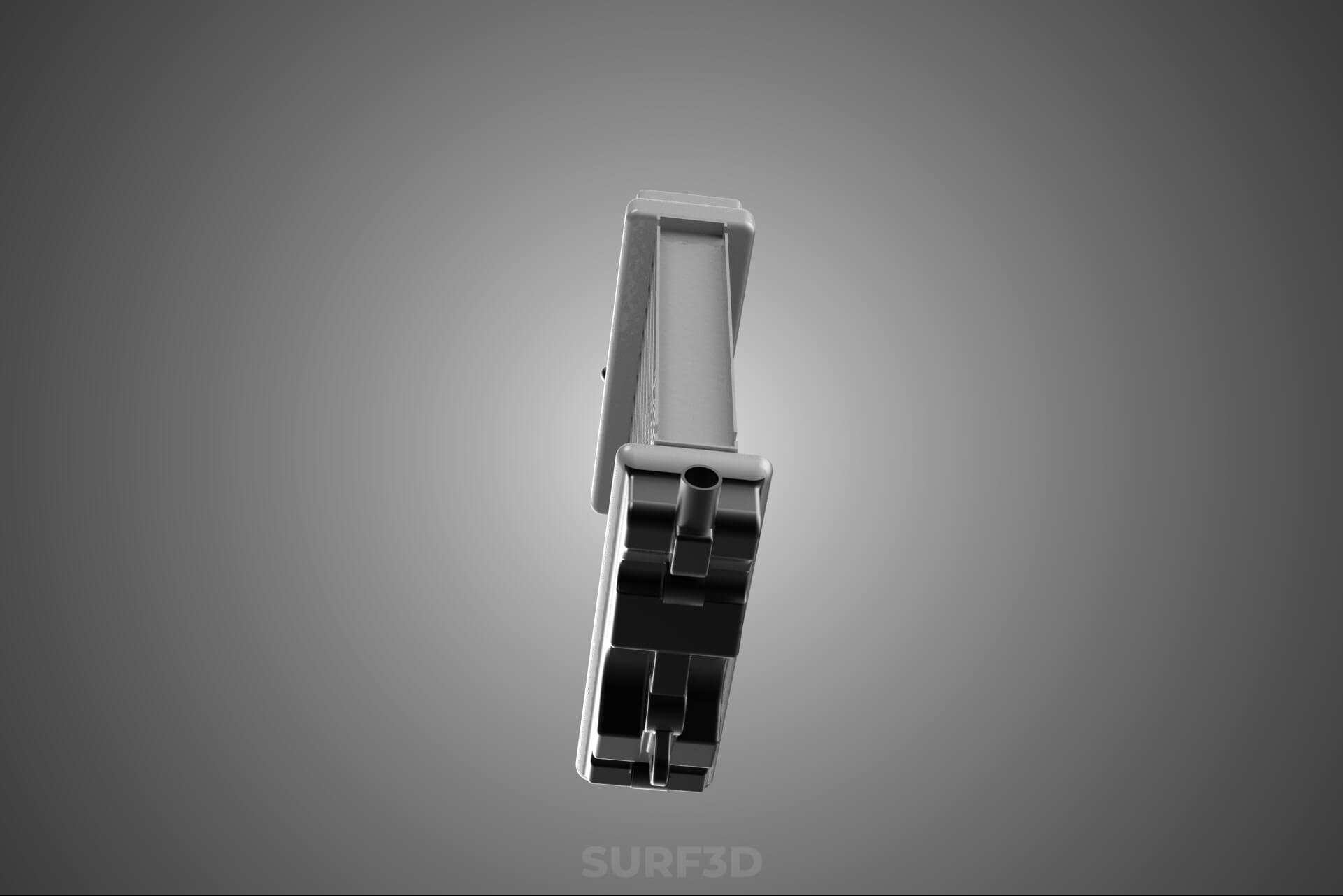 Motorbike Radiator Fin Vehicle Engine Liquid Cooling System 3D Model